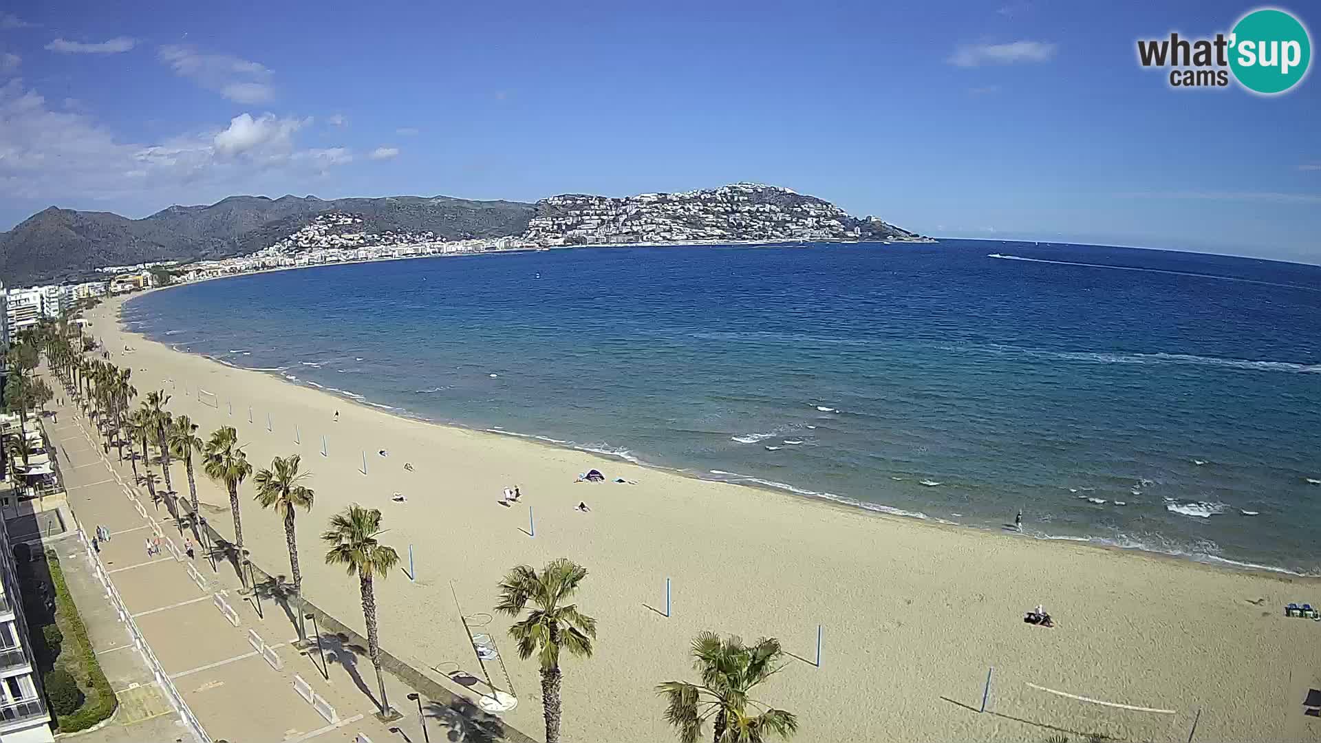 Webcam Costa Brava Roses Strand – Montecarlo Hotel livecam Spanien