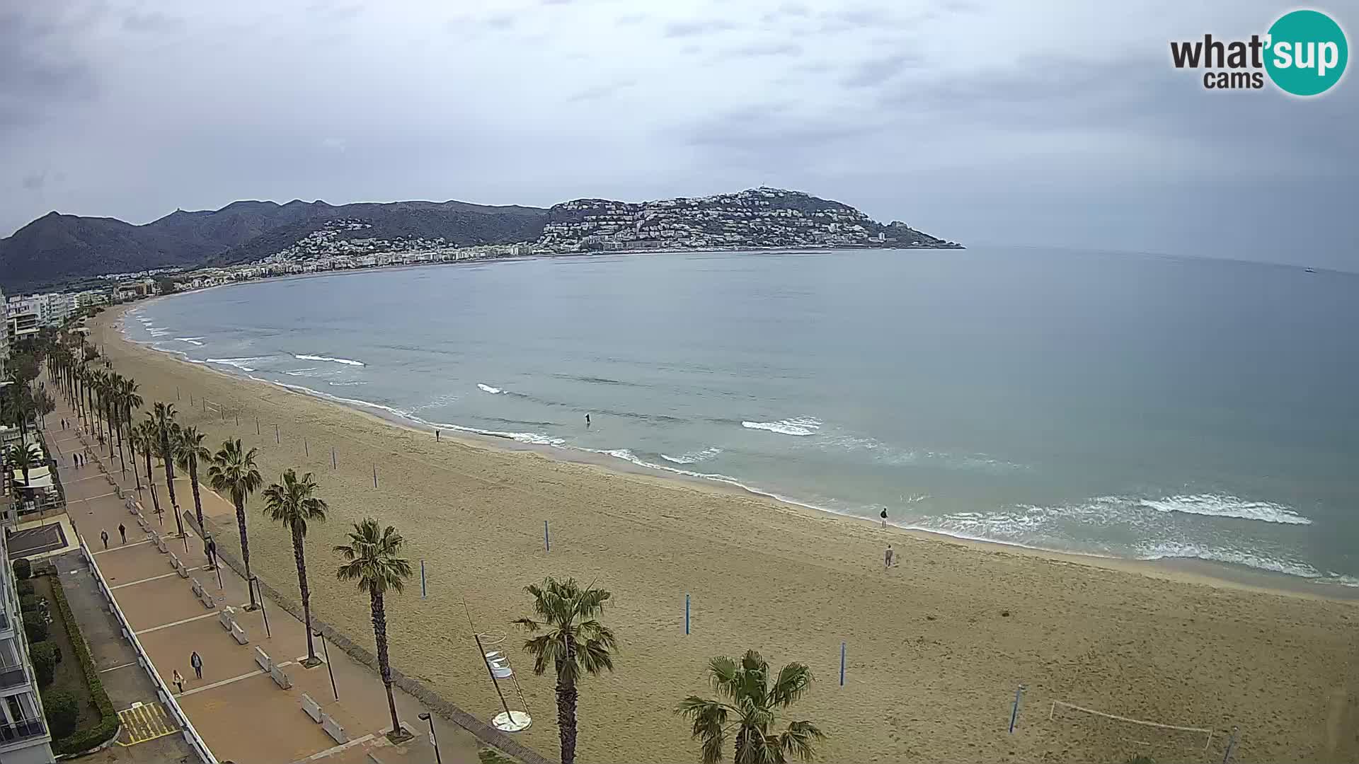 LIVEcam Roses plage Costa Brava – Hotel Montecarlo webcam Espagne