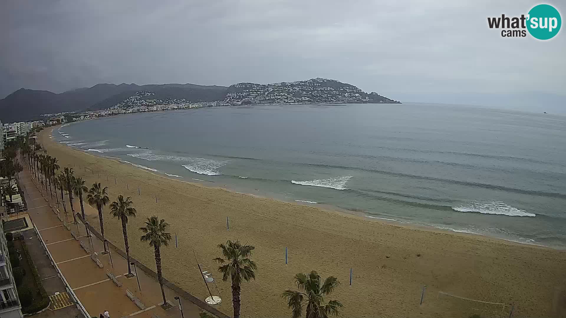 LIVEcam Roses plage Costa Brava – Hotel Montecarlo webcam Espagne