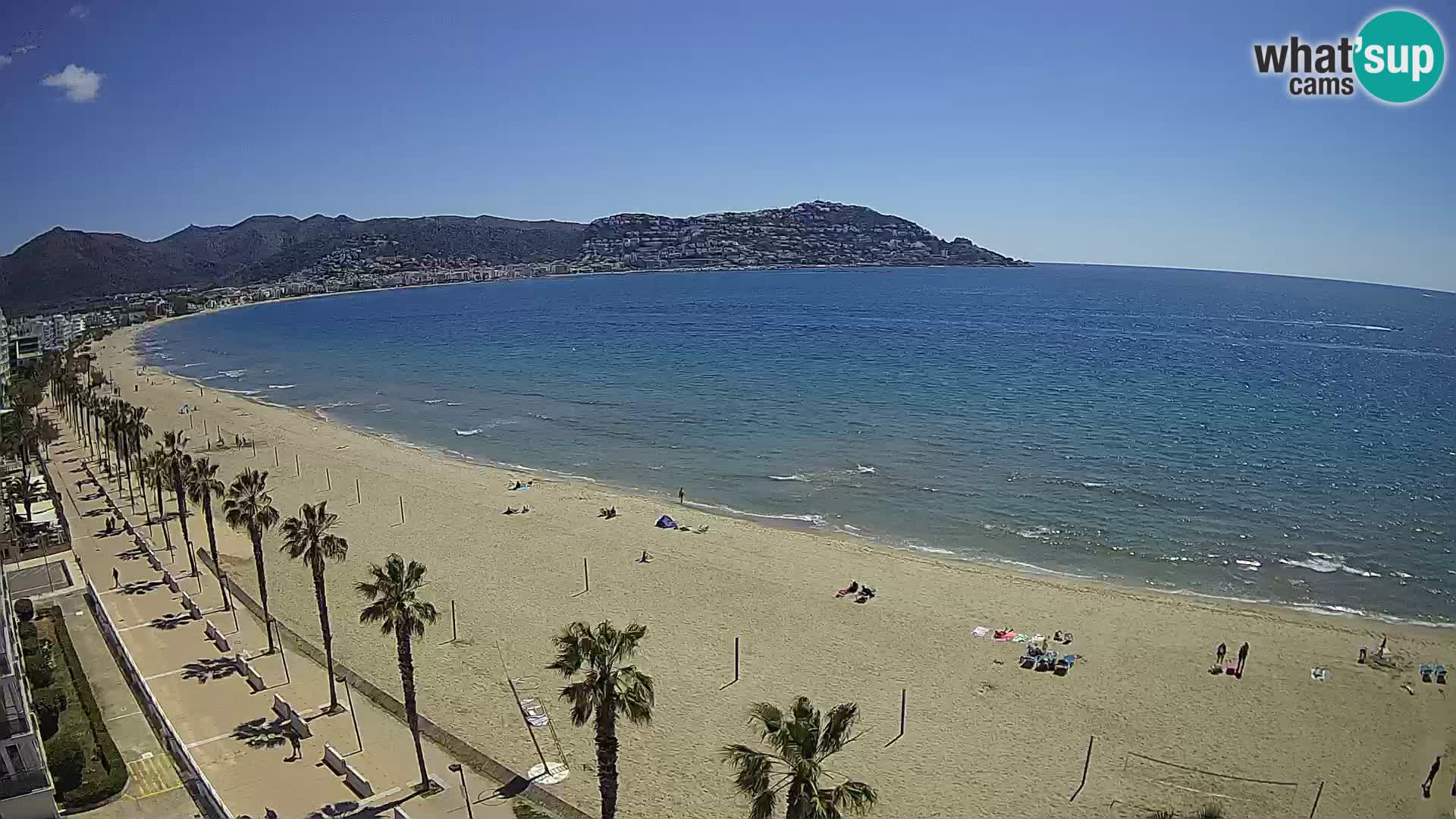 LIVEcam Roses plage Costa Brava – Hotel Montecarlo webcam Espagne
