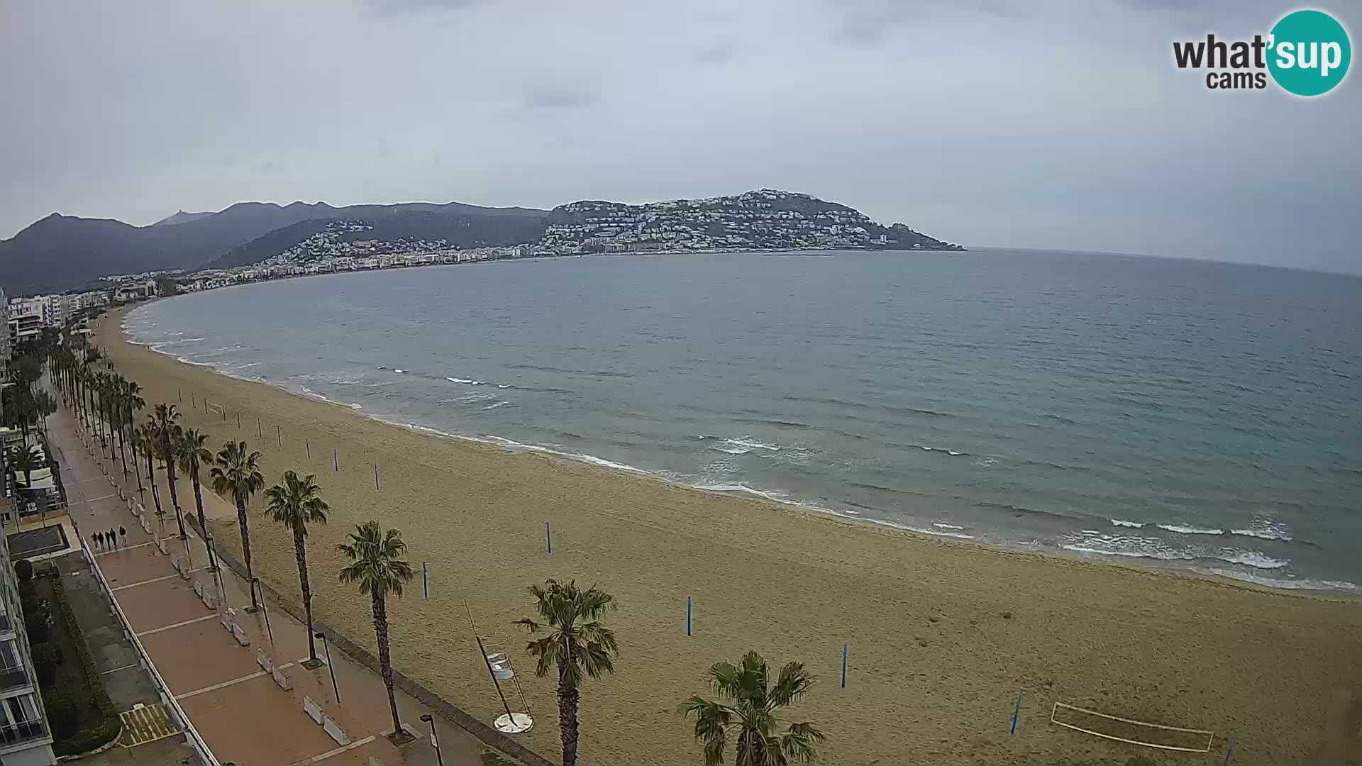 LIVEcam Roses plage Costa Brava – Hotel Montecarlo webcam Espagne