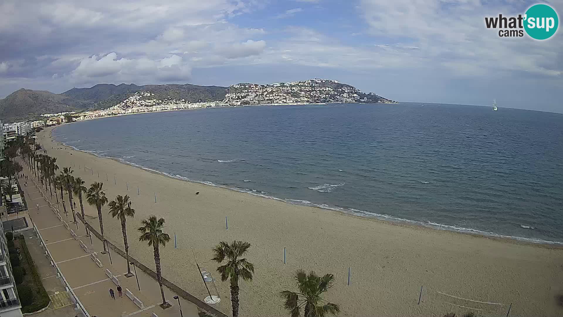 LIVEcam Roses plage Costa Brava – Hotel Montecarlo webcam Espagne
