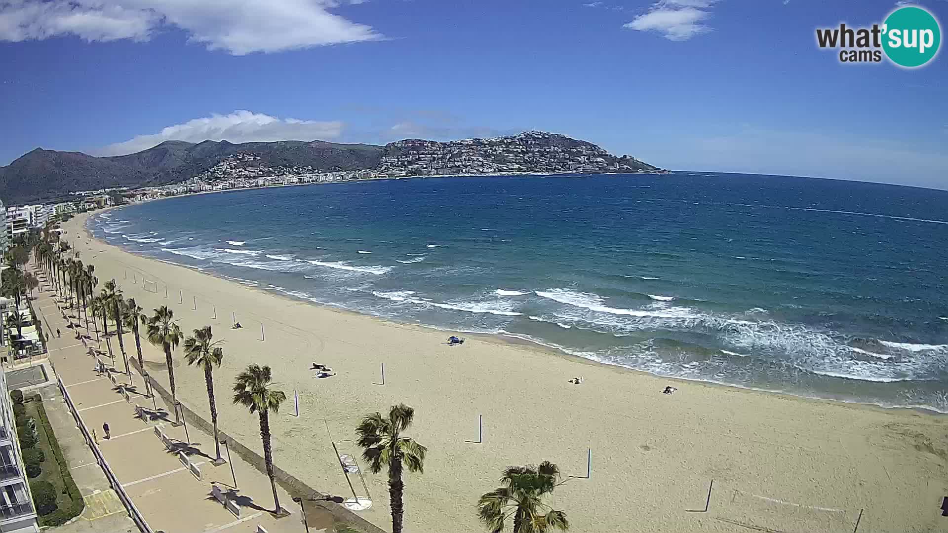 LIVEcam Roses plage Costa Brava – Hotel Montecarlo webcam Espagne
