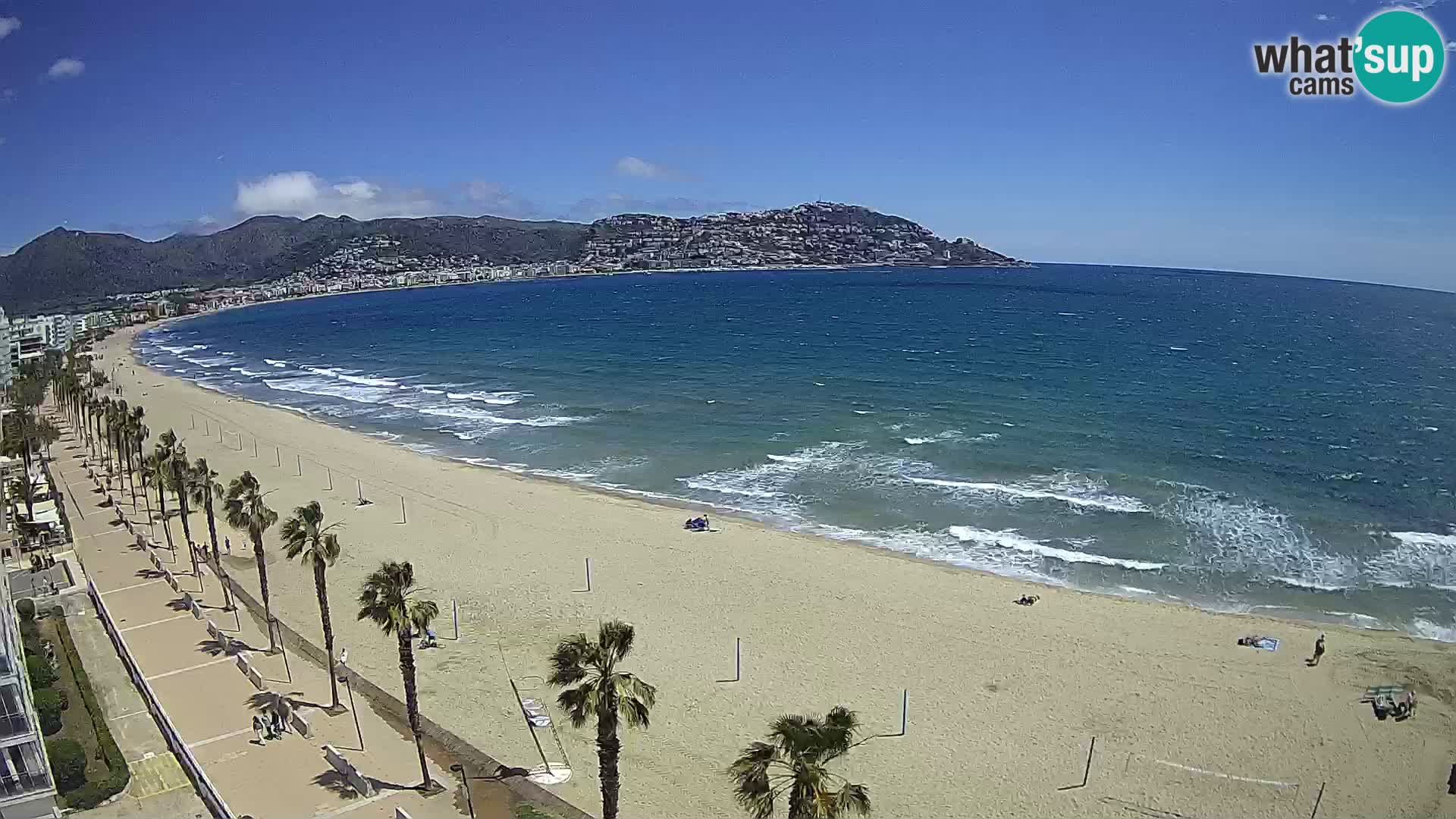 LIVEcam Roses plage Costa Brava – Hotel Montecarlo webcam Espagne
