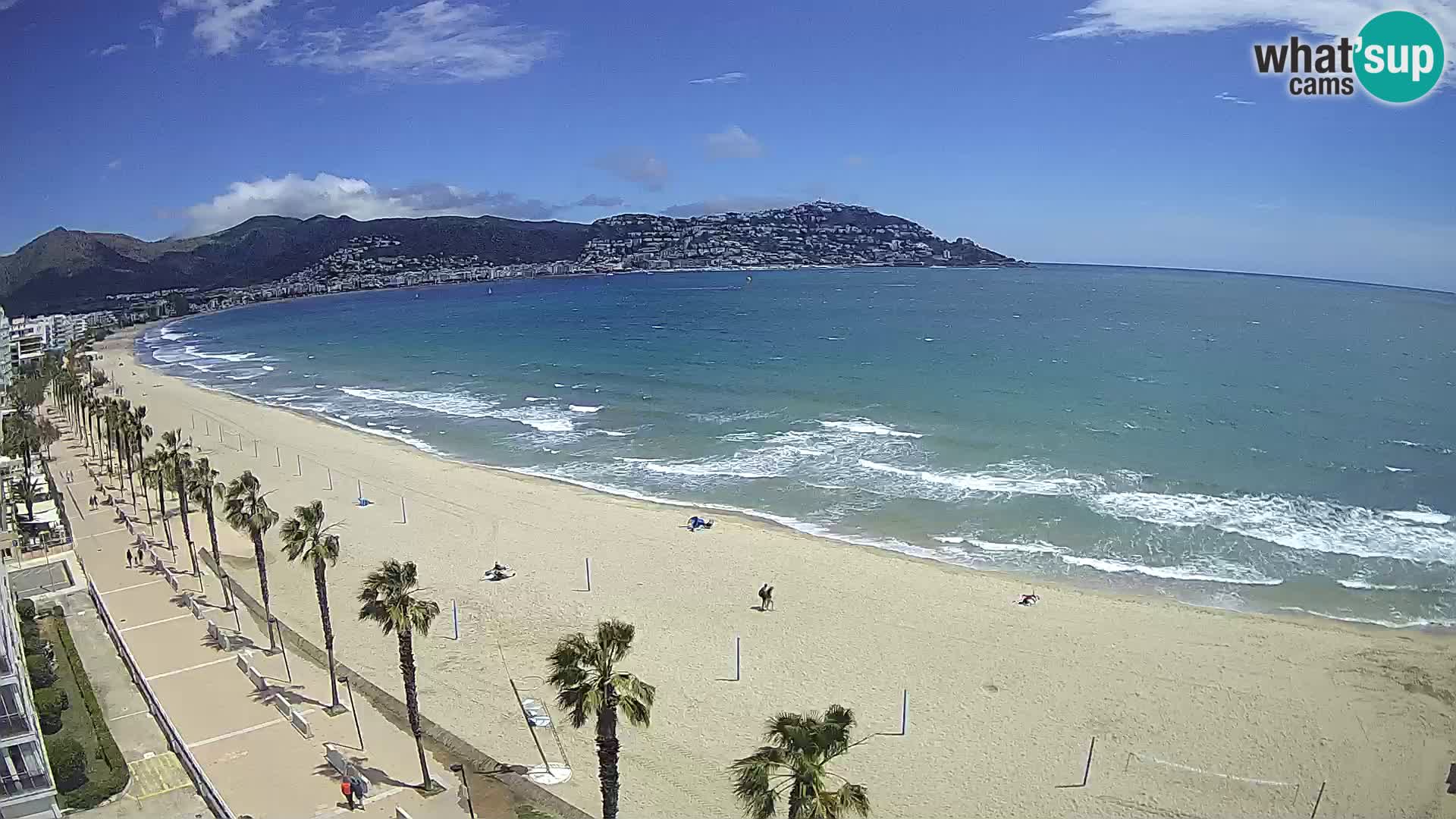 LIVEcam Roses plage Costa Brava – Hotel Montecarlo webcam Espagne