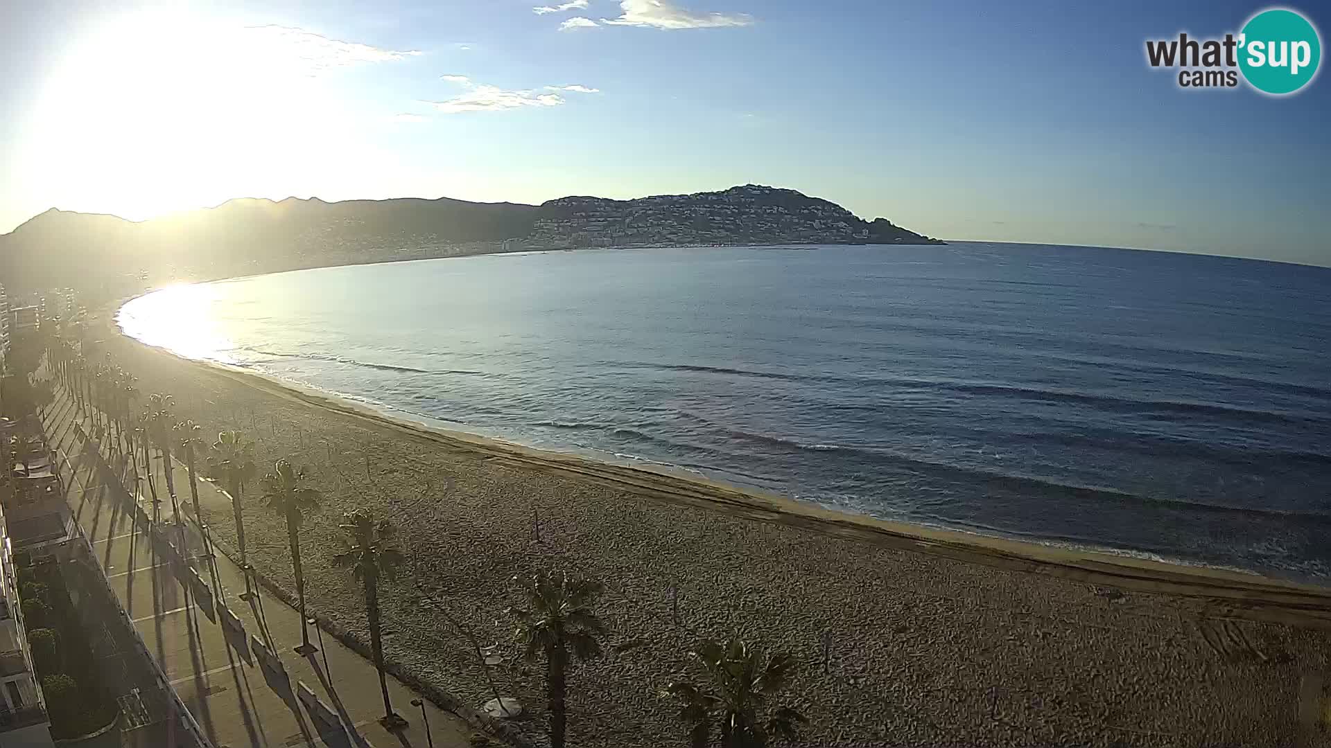 LIVEcam Roses plage Costa Brava – Hotel Montecarlo webcam Espagne