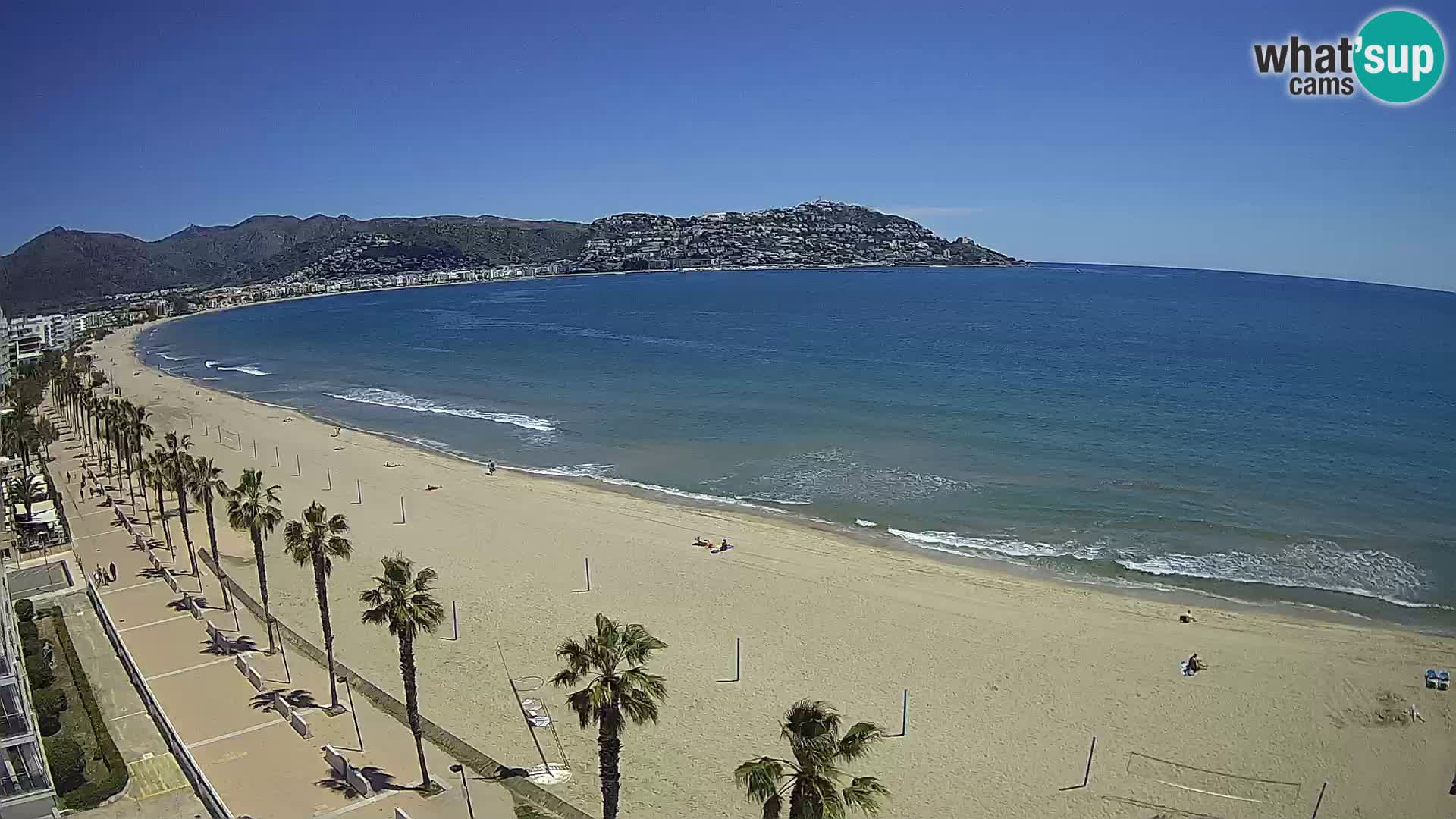 LIVEcam Roses plage Costa Brava – Hotel Montecarlo webcam Espagne