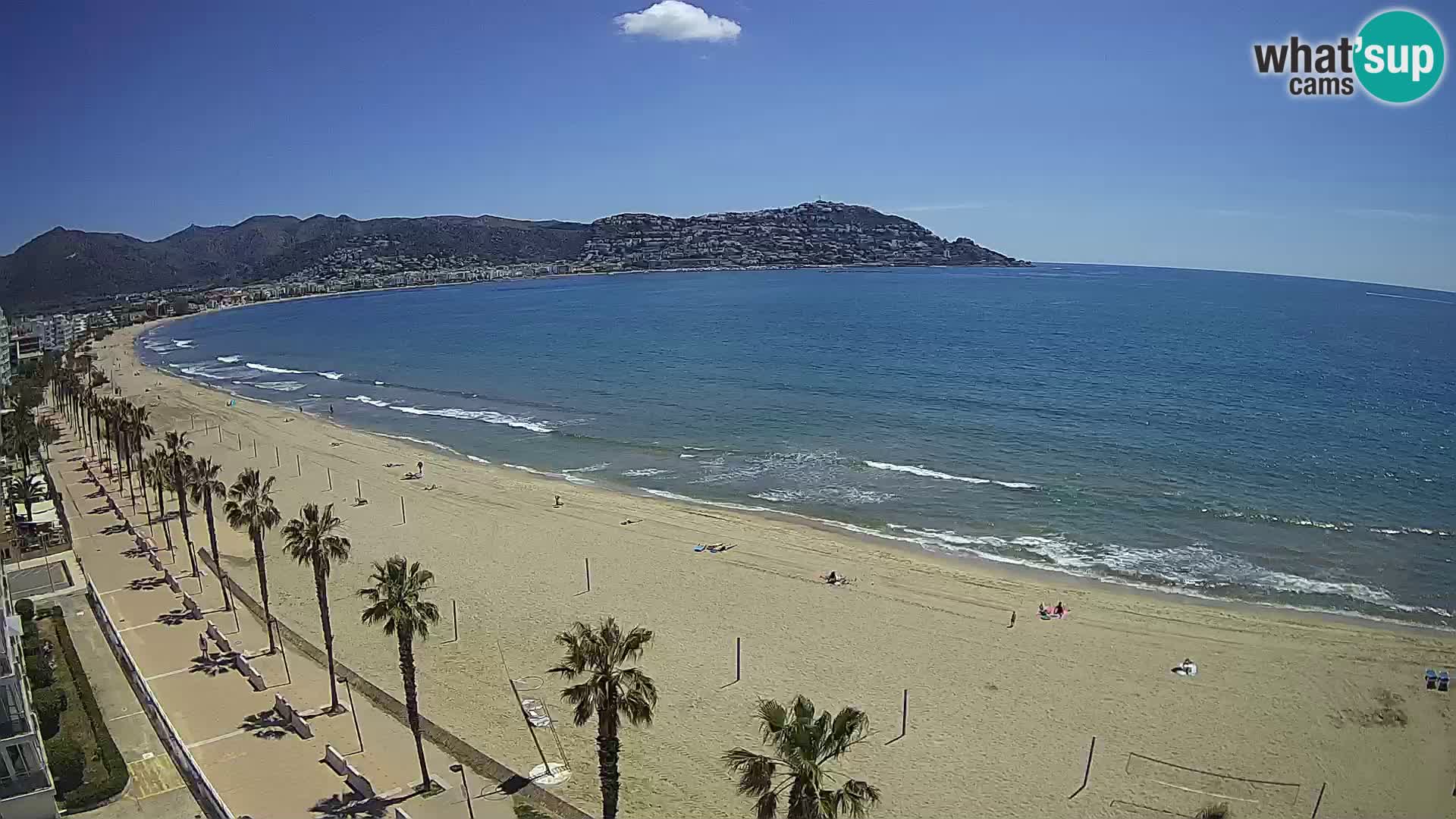 LIVEcam Roses plage Costa Brava – Hotel Montecarlo webcam Espagne