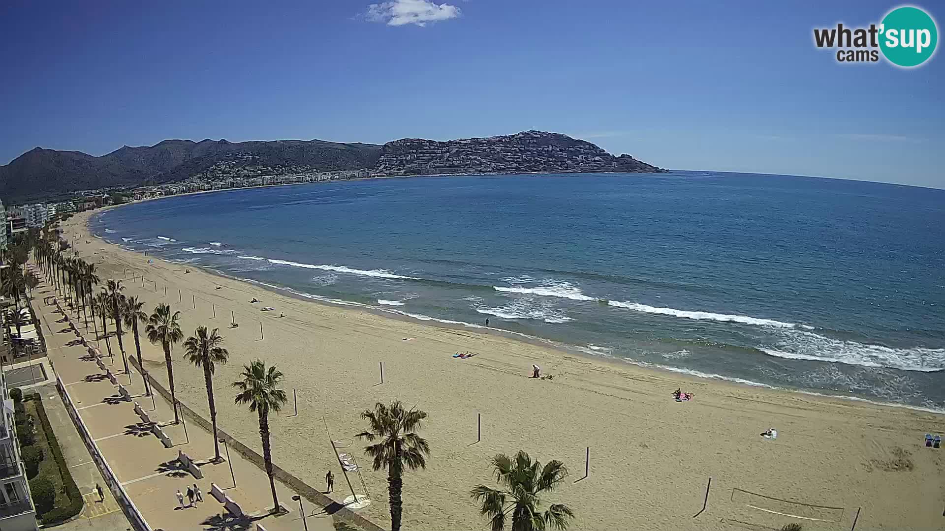 LIVEcam Roses plage Costa Brava – Hotel Montecarlo webcam Espagne