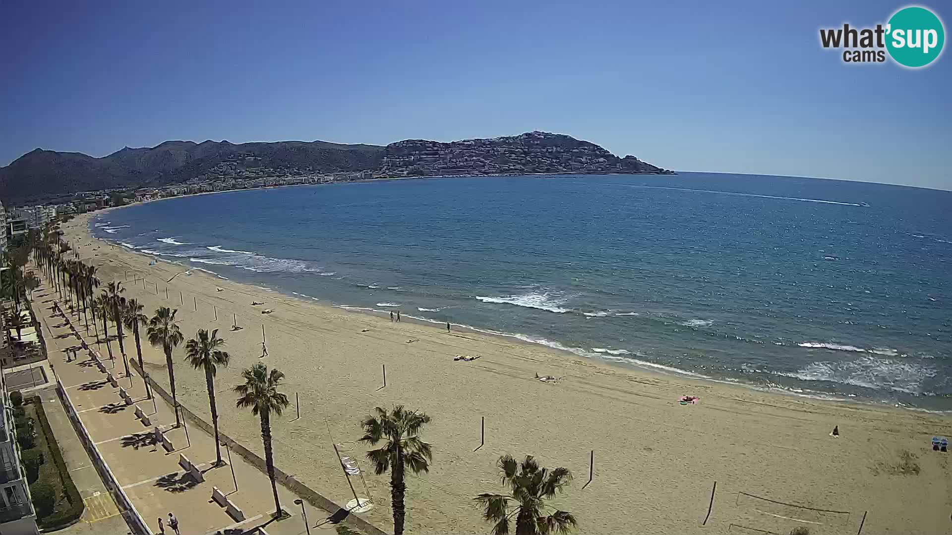 LIVEcam Roses plage Costa Brava – Hotel Montecarlo webcam Espagne