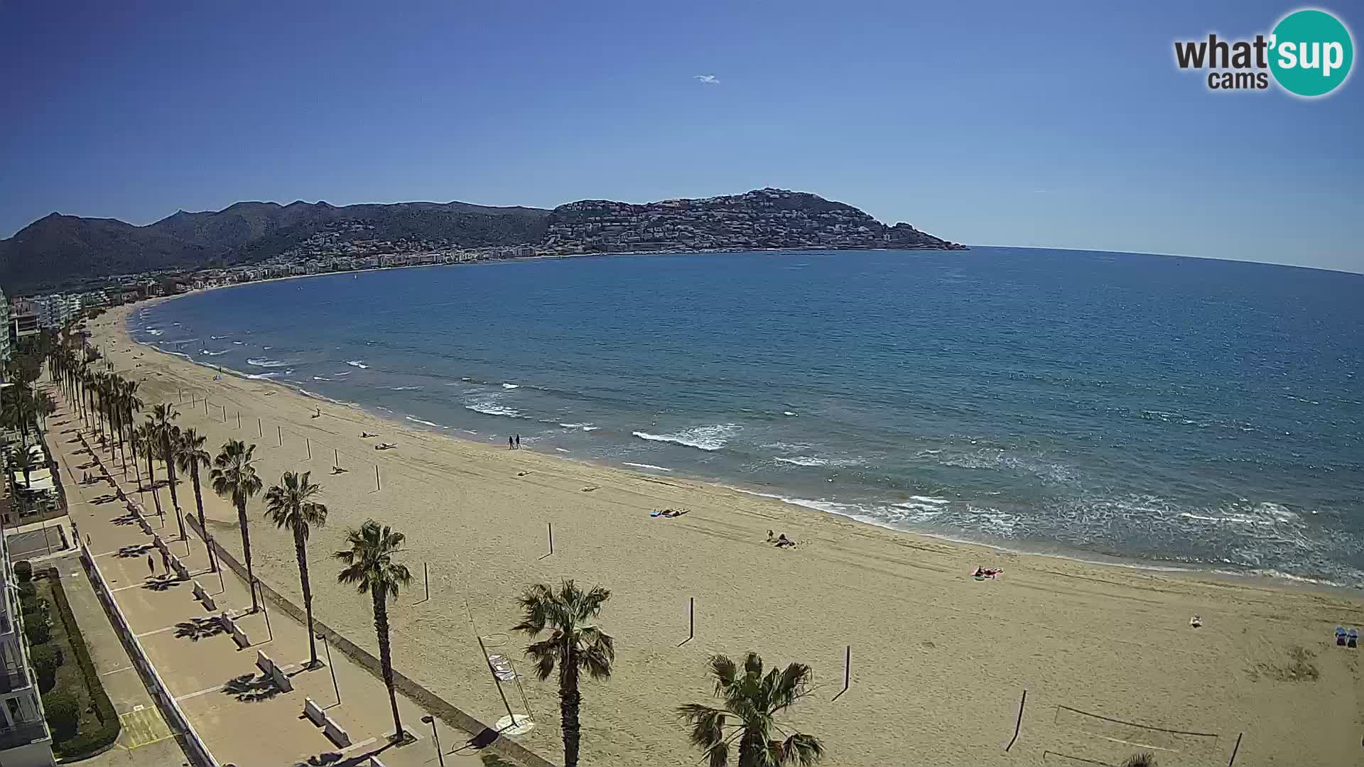 LIVEcam Roses plage Costa Brava – Hotel Montecarlo webcam Espagne