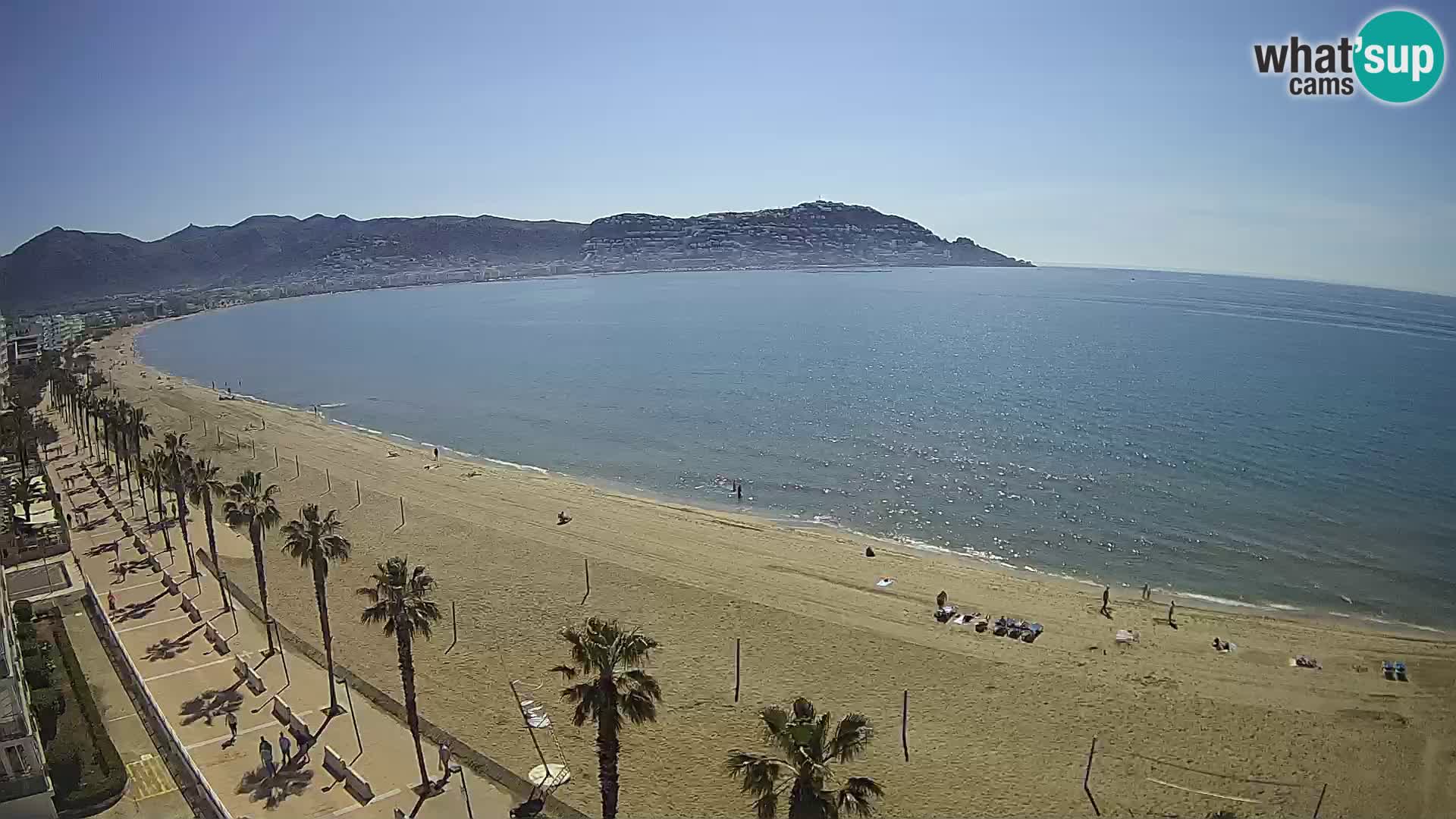 LIVEcam Roses plage Costa Brava – Hotel Montecarlo webcam Espagne