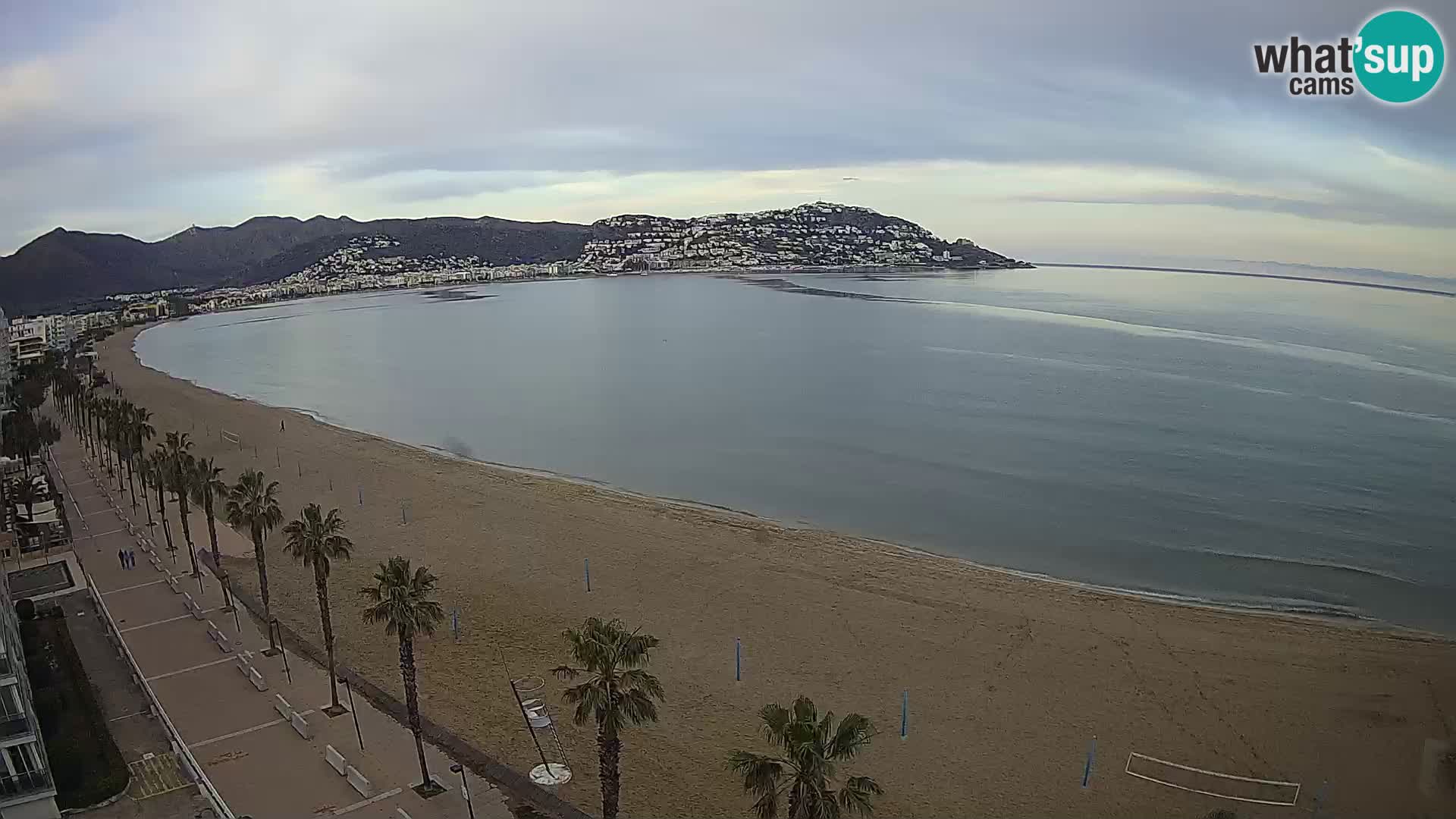 LIVEcam Roses plage Costa Brava – Hotel Montecarlo webcam Espagne