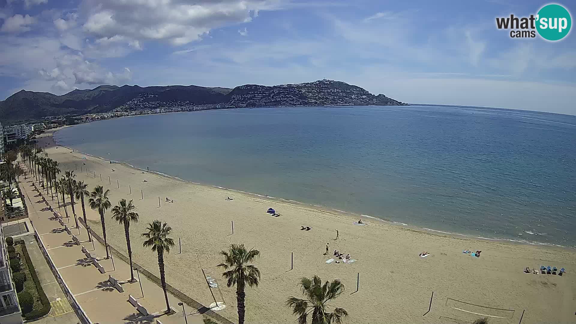 LIVEcam Roses plage Costa Brava – Hotel Montecarlo webcam Espagne
