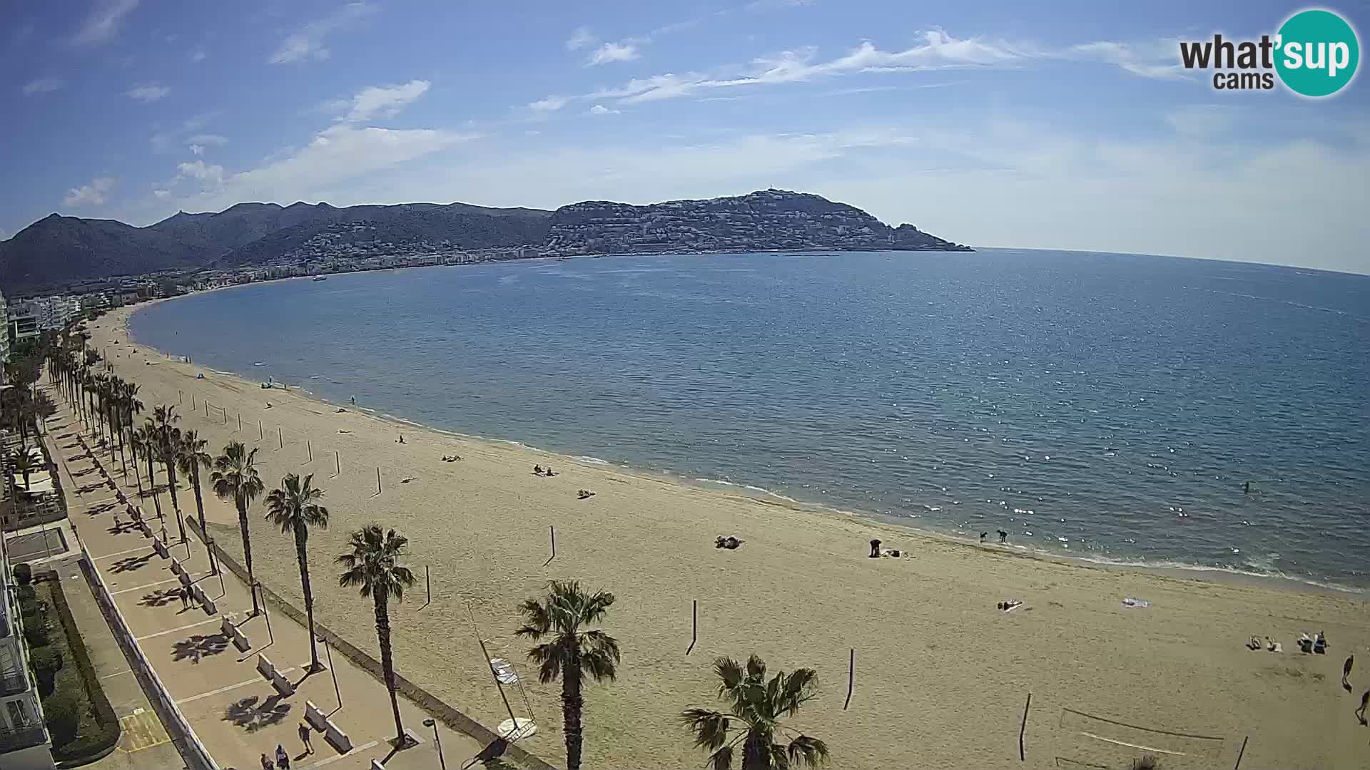 LIVEcam Roses plage Costa Brava – Hotel Montecarlo webcam Espagne