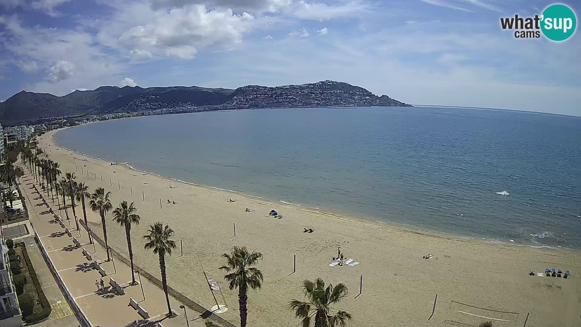 LIVEcam Roses plage Costa Brava – Hotel Montecarlo webcam Espagne