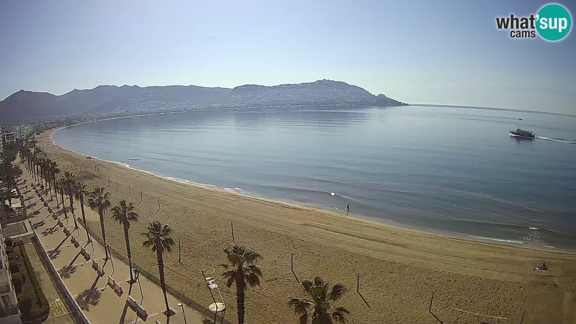 LIVEcam Roses plage Costa Brava – Hotel Montecarlo webcam Espagne