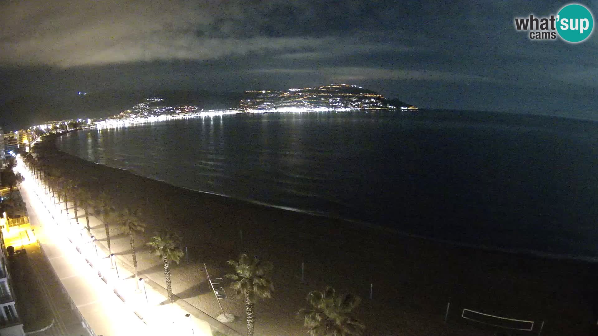 Live Roses Webcam Costa Brava beach view from MonteCarlo Hotel