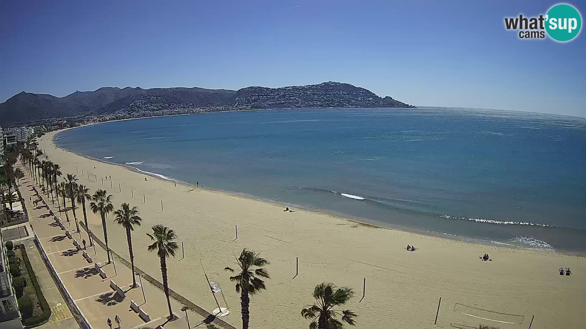 LIVEcam Roses plage Costa Brava – Hotel Montecarlo webcam Espagne