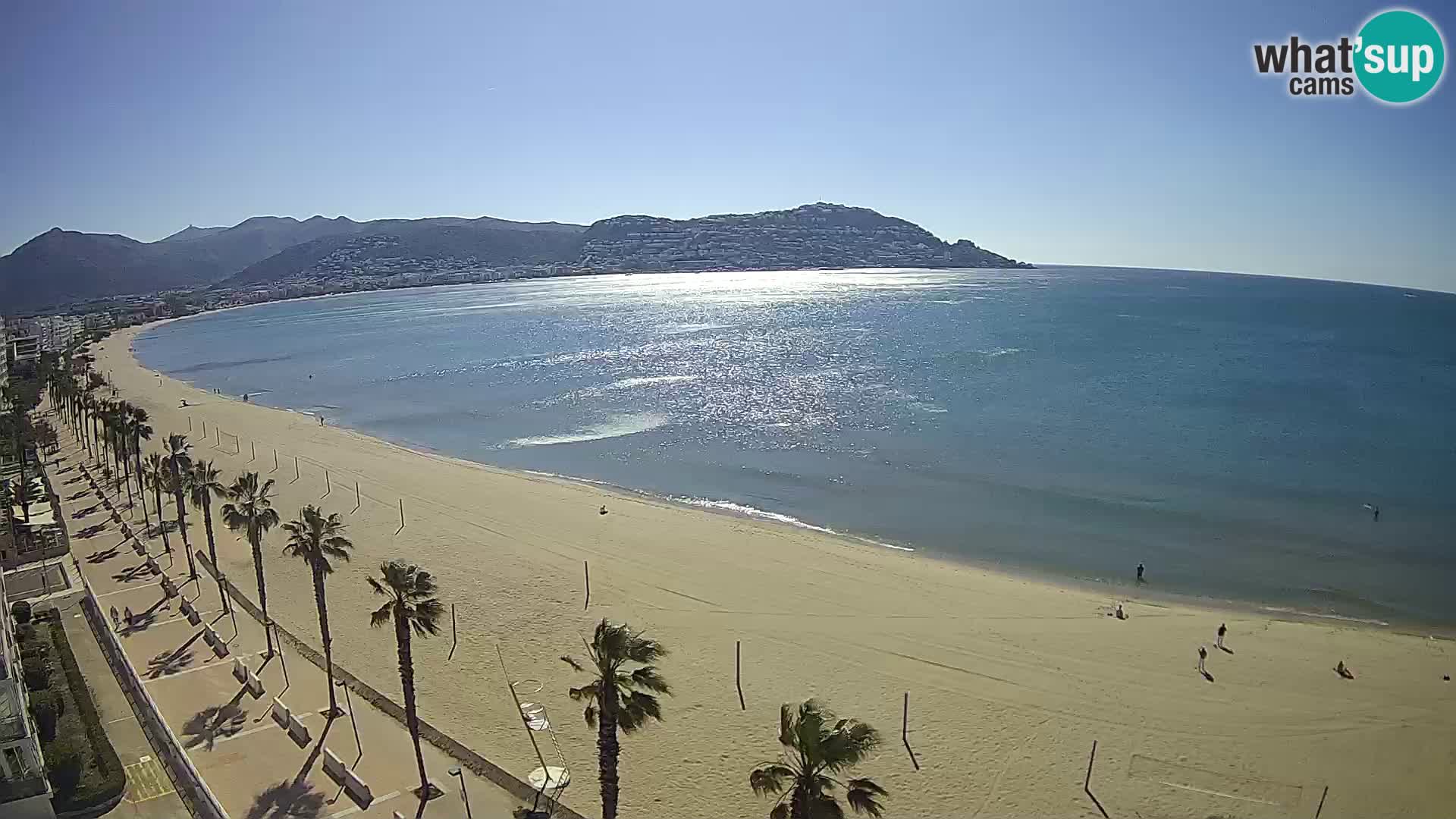 LIVEcam Roses plage Costa Brava – Hotel Montecarlo webcam Espagne