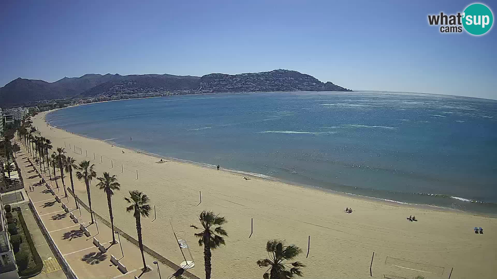 LIVEcam Roses plage Costa Brava – Hotel Montecarlo webcam Espagne