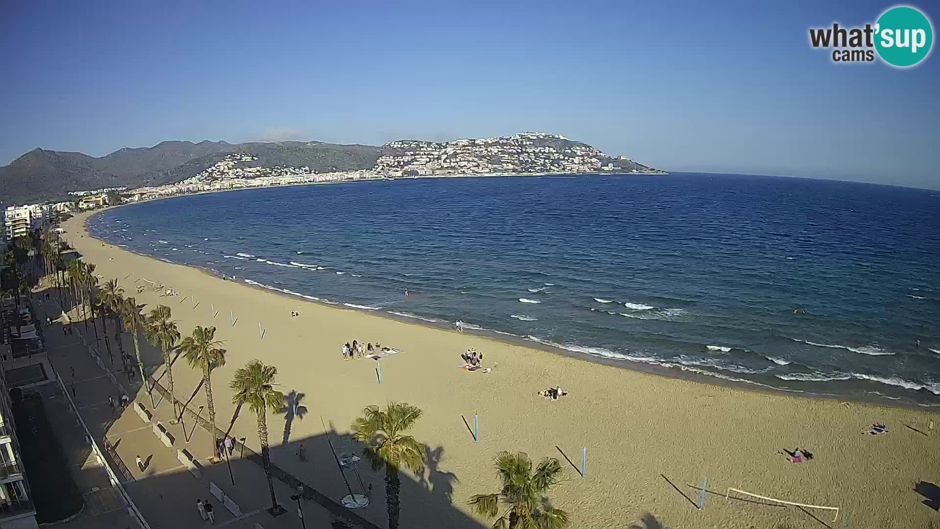 LIVEcam Roses plage Costa Brava – Hotel Montecarlo webcam Espagne