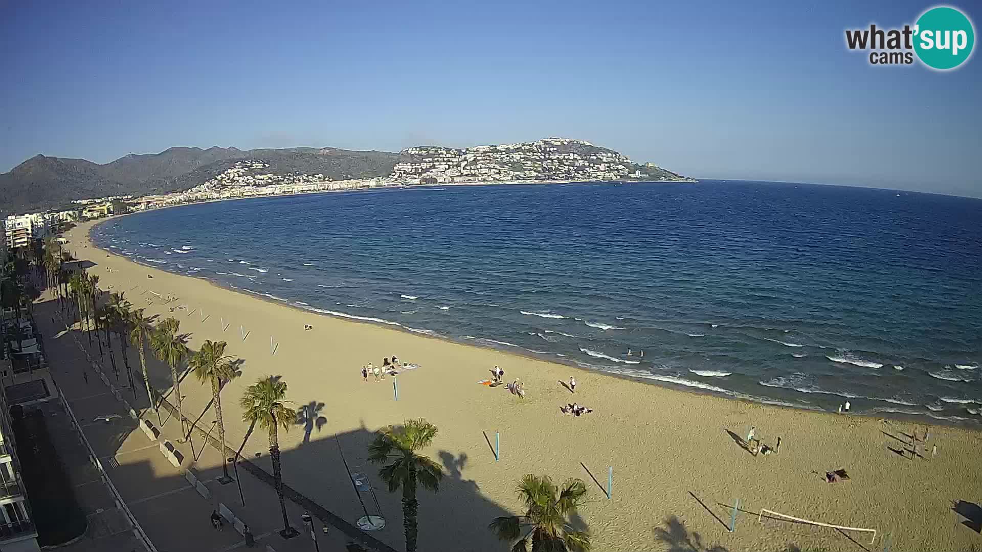 LIVEcam Roses plage Costa Brava – Hotel Montecarlo webcam Espagne