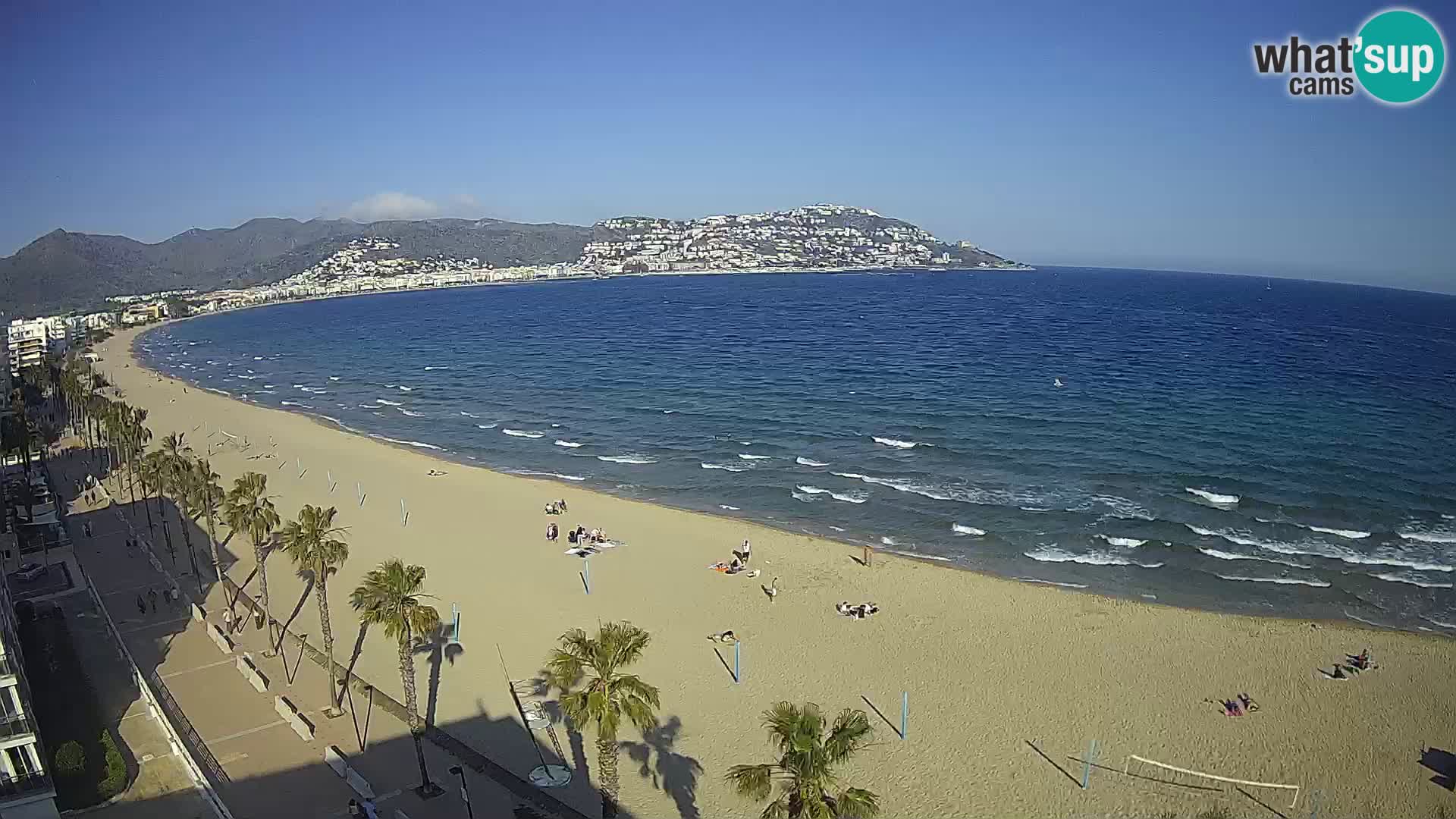 LIVEcam Roses plage Costa Brava – Hotel Montecarlo webcam Espagne