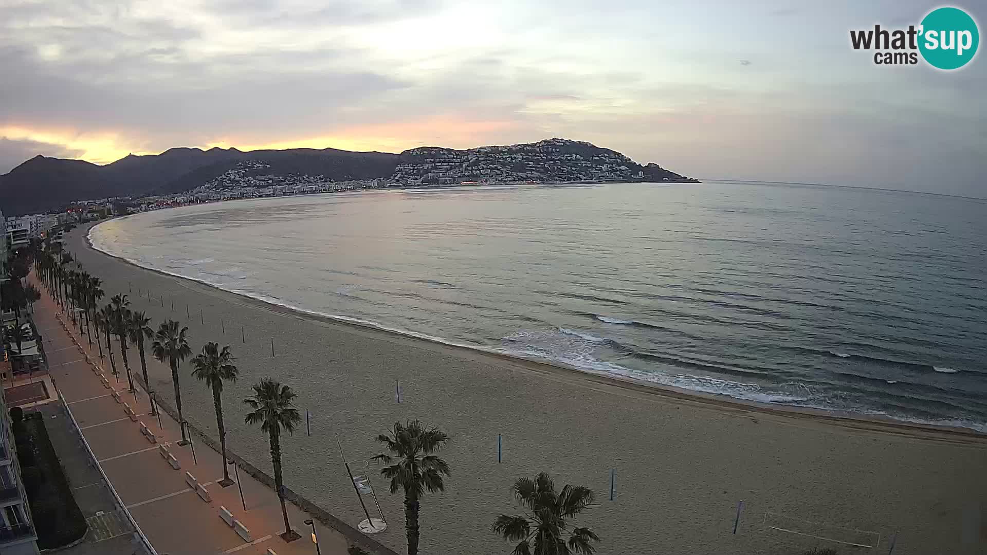 LIVEcam Roses plage Costa Brava – Hotel Montecarlo webcam Espagne