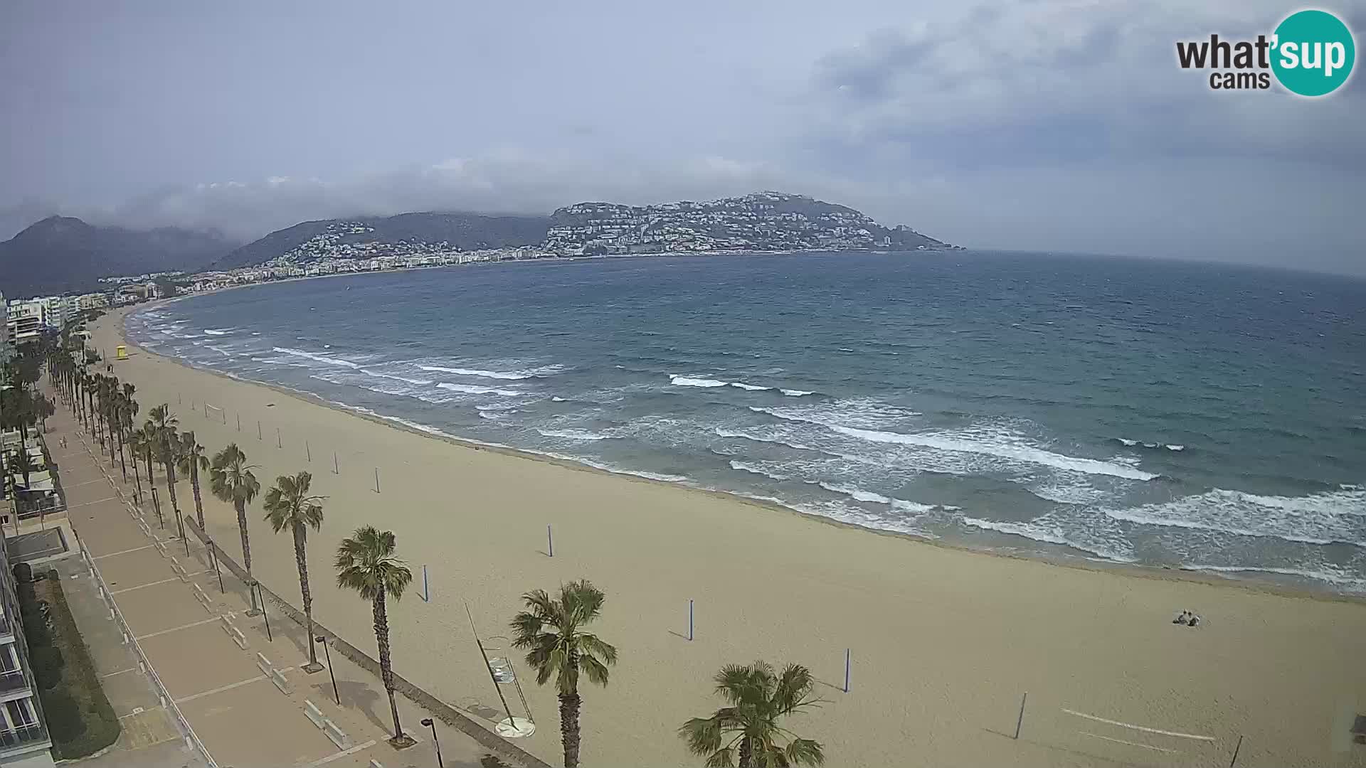 LIVEcam Roses plage Costa Brava – Hotel Montecarlo webcam Espagne