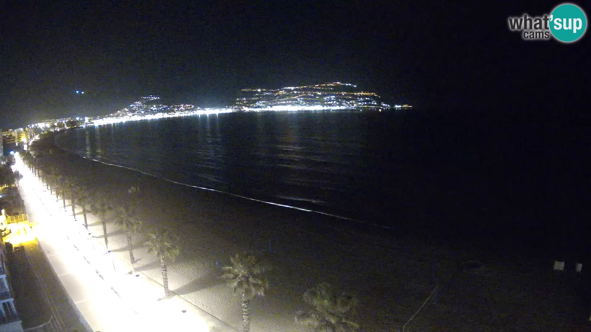 Live Roses Webcam Costa Brava beach view from MonteCarlo Hotel