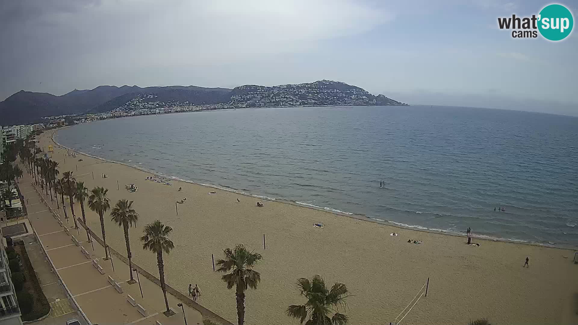 LIVEcam Roses plage Costa Brava – Hotel Montecarlo webcam Espagne