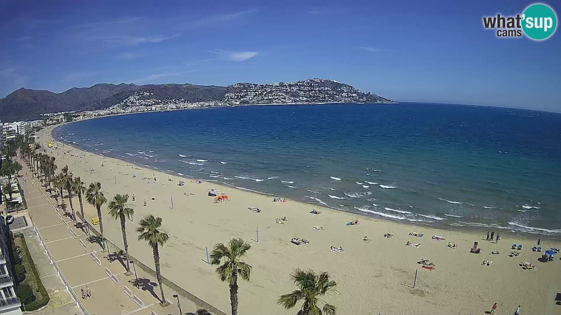 LIVEcam Roses plage Costa Brava – Hotel Montecarlo webcam Espagne