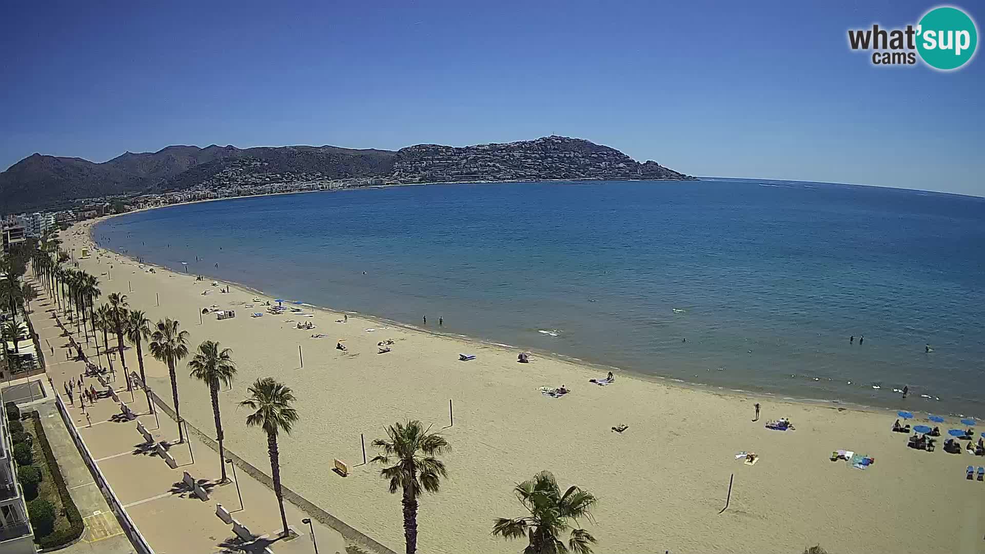 LIVEcam Roses plage Costa Brava – Hotel Montecarlo webcam Espagne