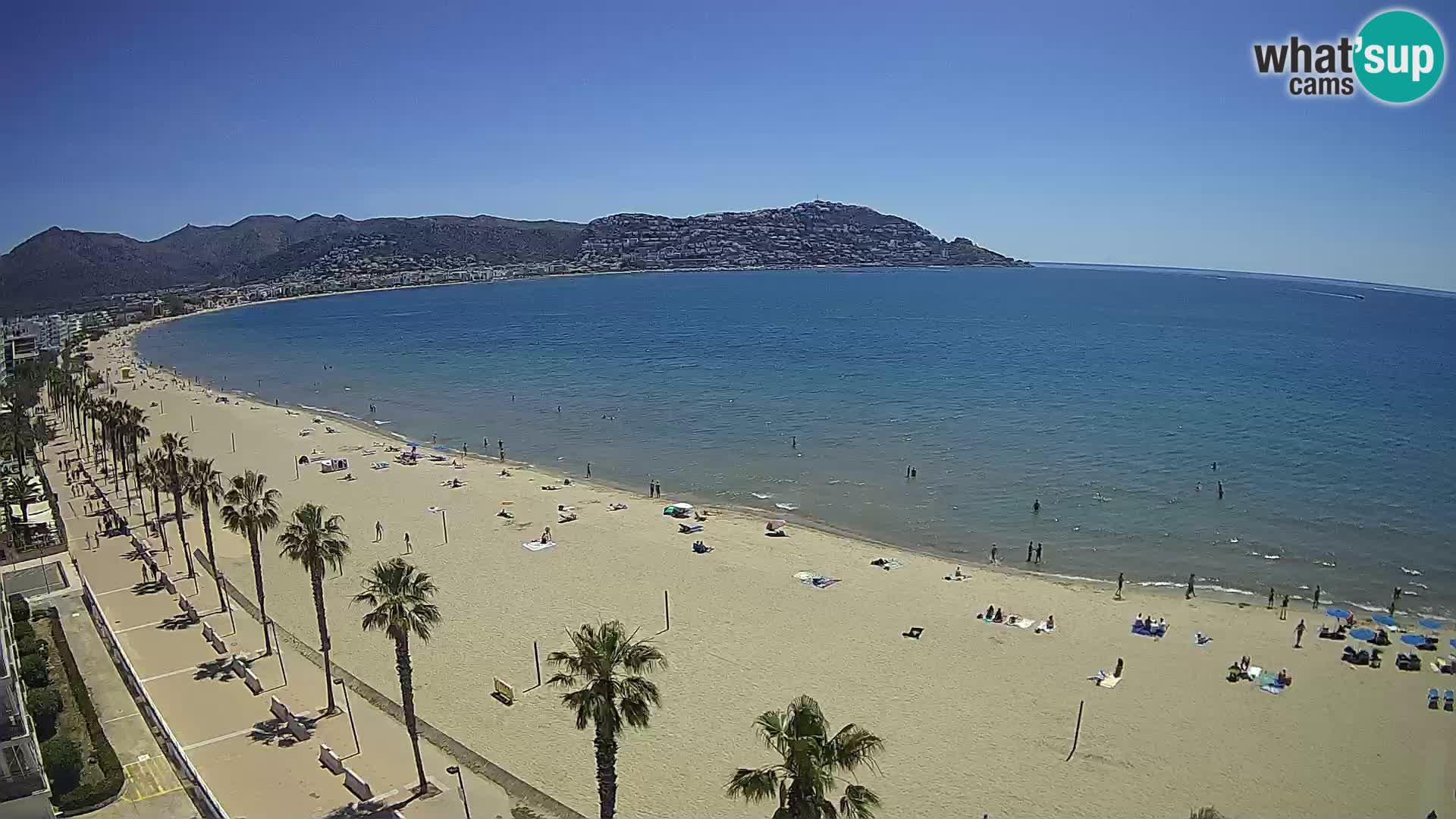 LIVEcam Roses plage Costa Brava – Hotel Montecarlo webcam Espagne