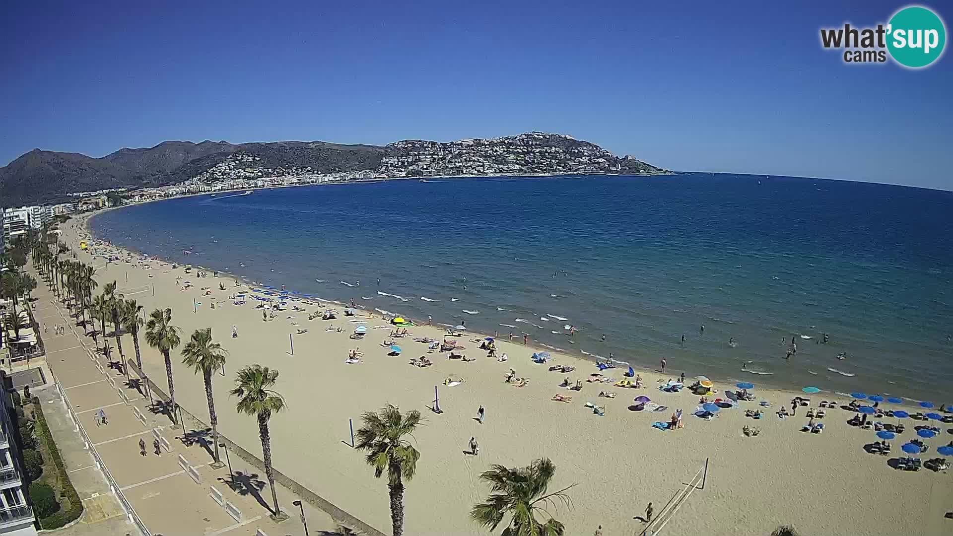Webcam Costa Brava Roses Strand – Montecarlo Hotel livecam Spanien