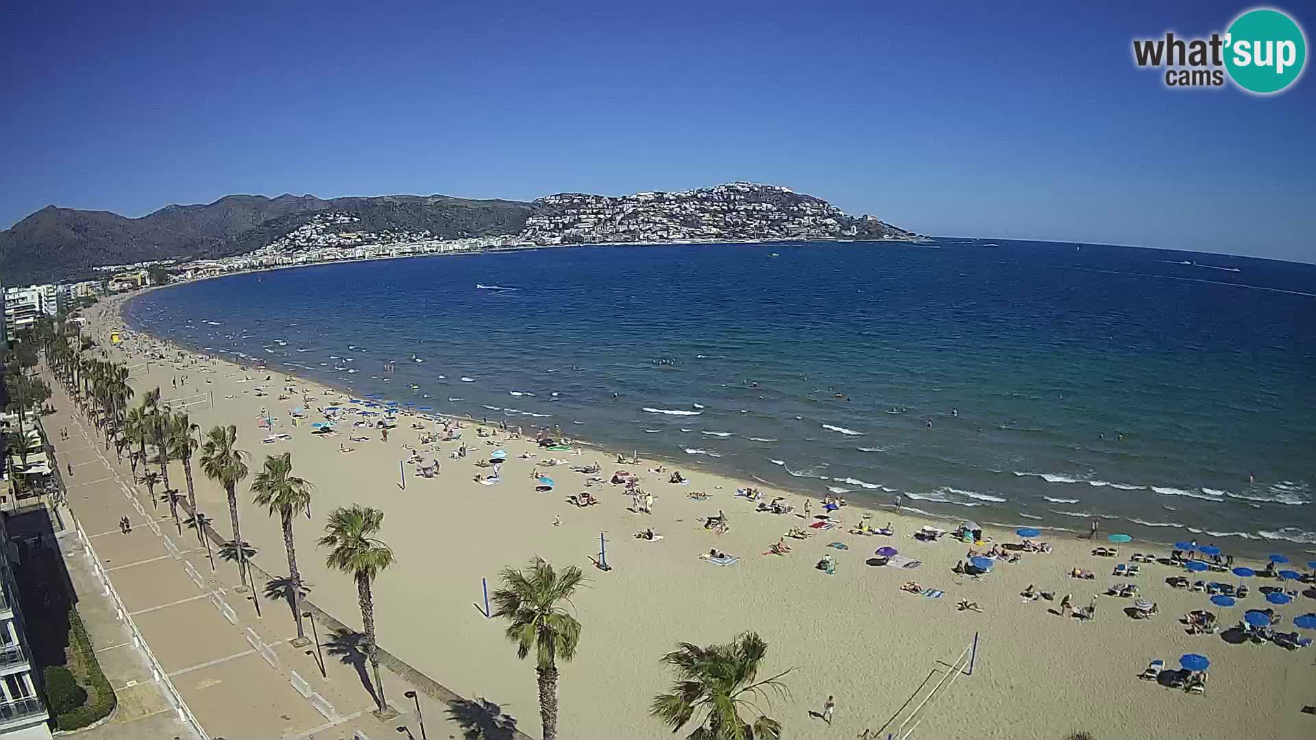 Webcam Costa Brava Roses Strand – Montecarlo Hotel livecam Spanien