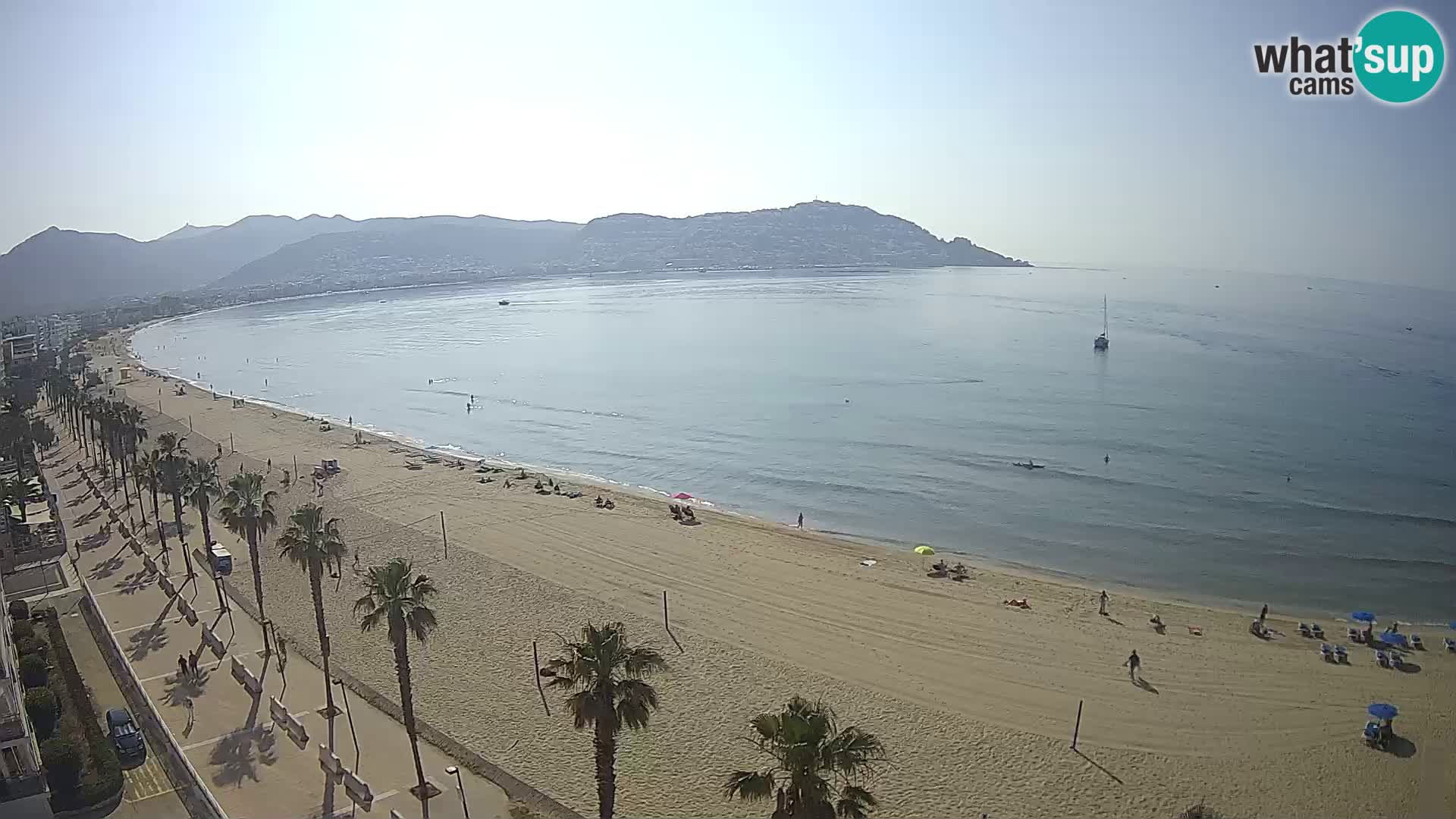 LIVEcam Roses plage Costa Brava – Hotel Montecarlo webcam Espagne
