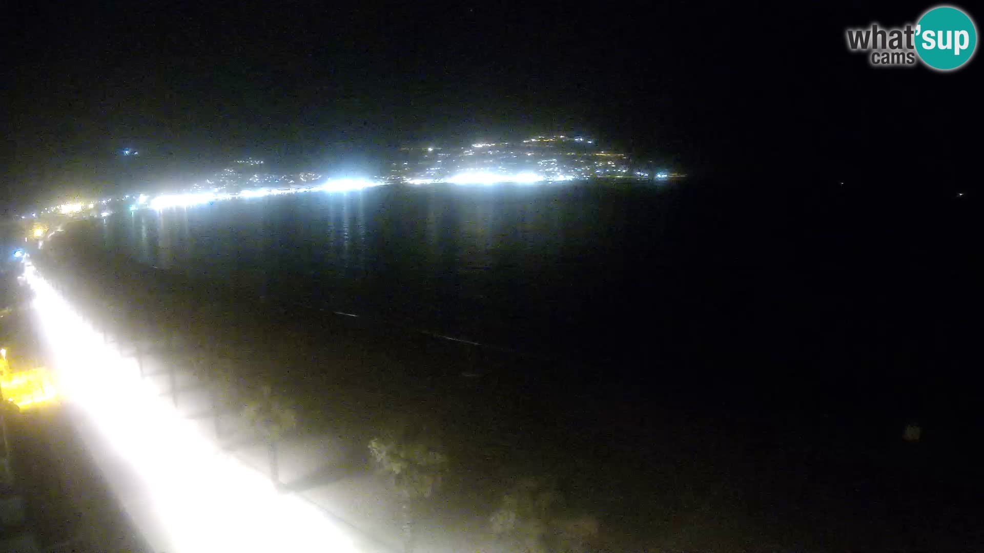 Live Roses Webcam Costa Brava beach view from MonteCarlo Hotel