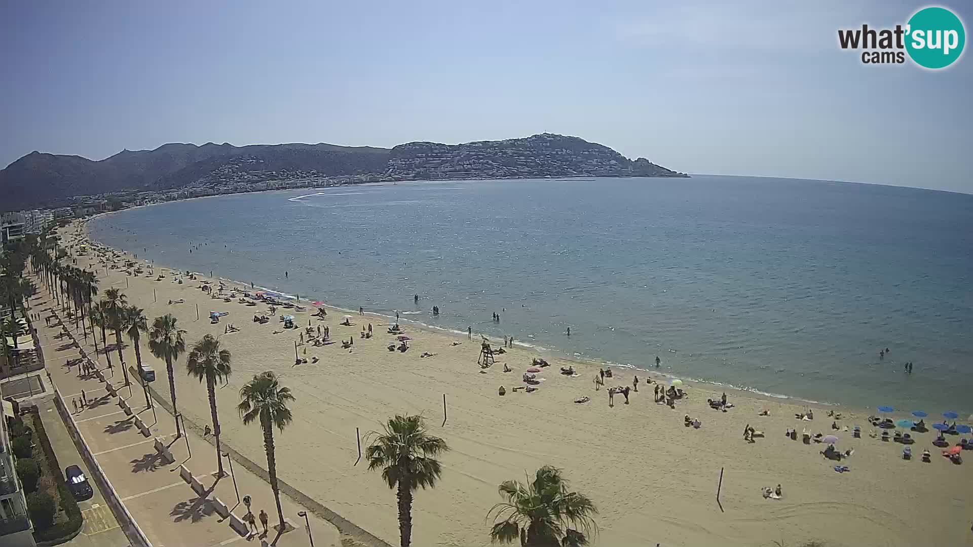 LIVEcam Roses plage Costa Brava – Hotel Montecarlo webcam Espagne