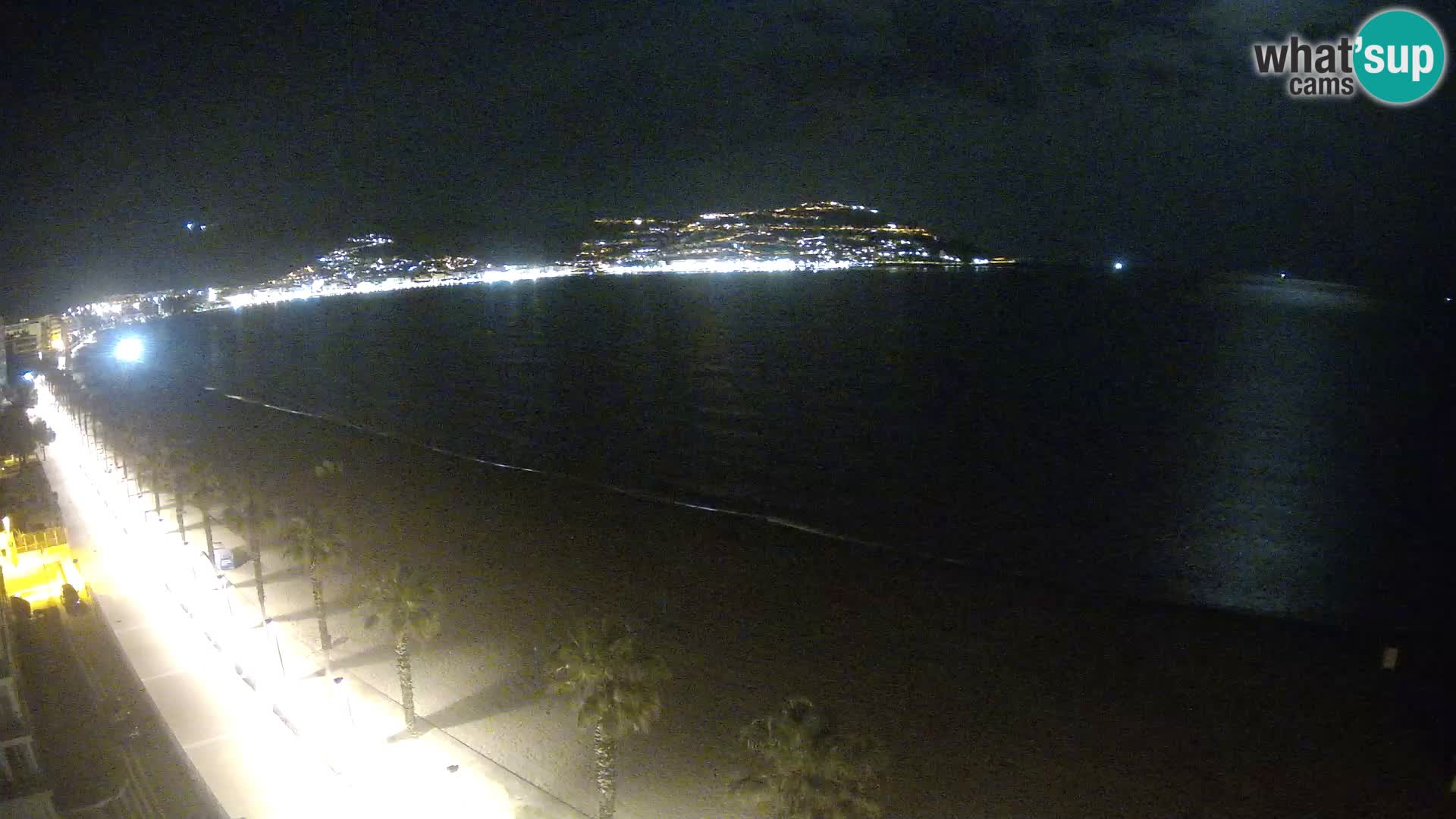 Live Roses Webcam Costa Brava beach view from MonteCarlo Hotel