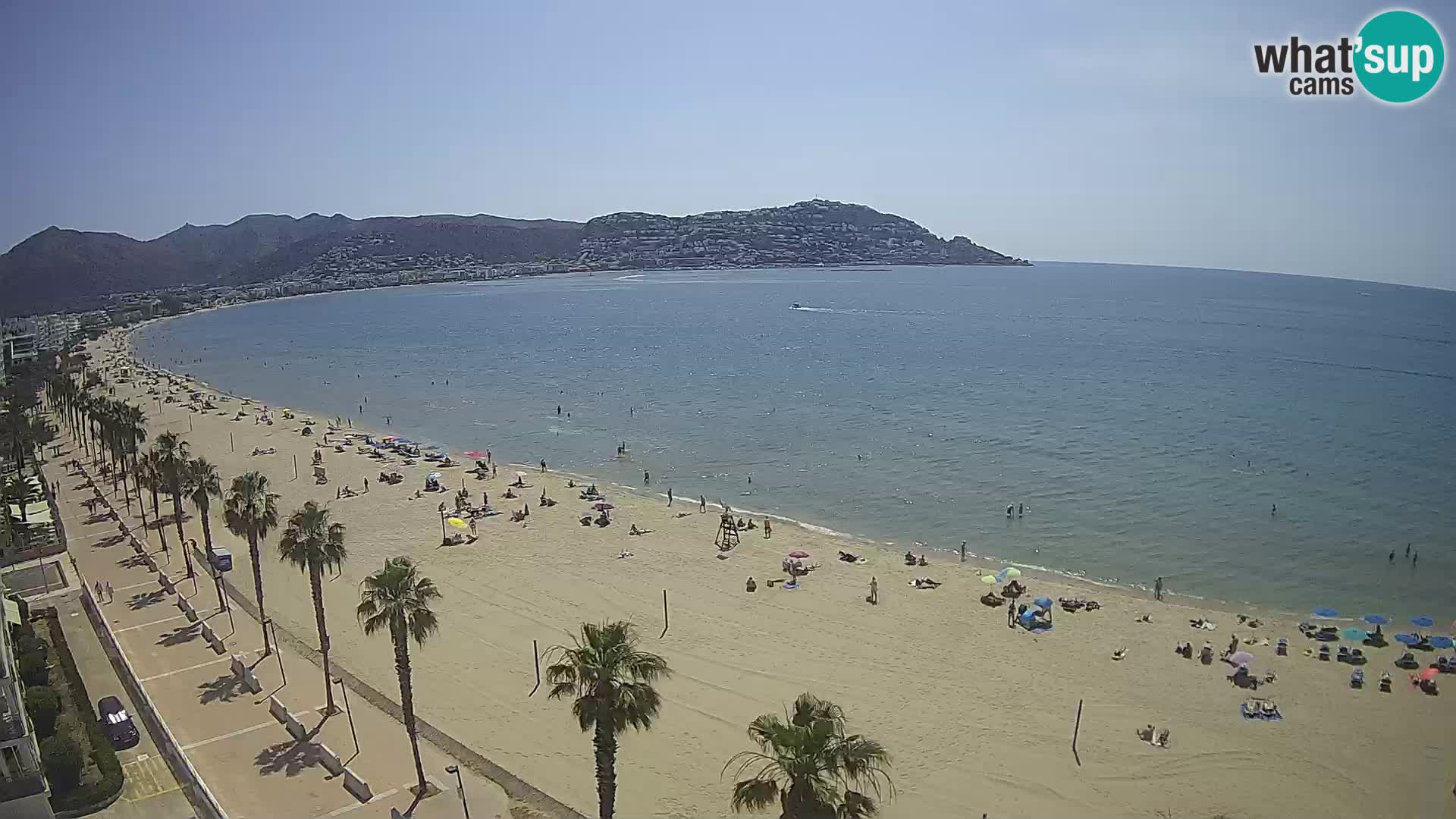 LIVEcam Roses plage Costa Brava – Hotel Montecarlo webcam Espagne