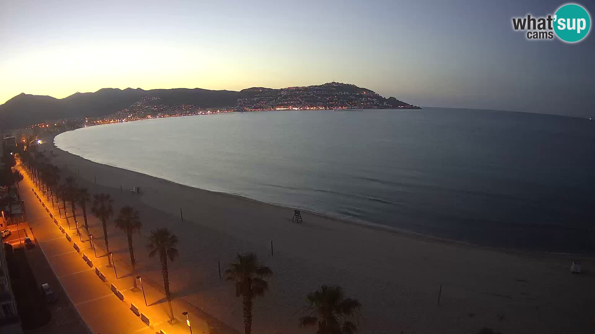 LIVEcam Roses plage Costa Brava – Hotel Montecarlo webcam Espagne
