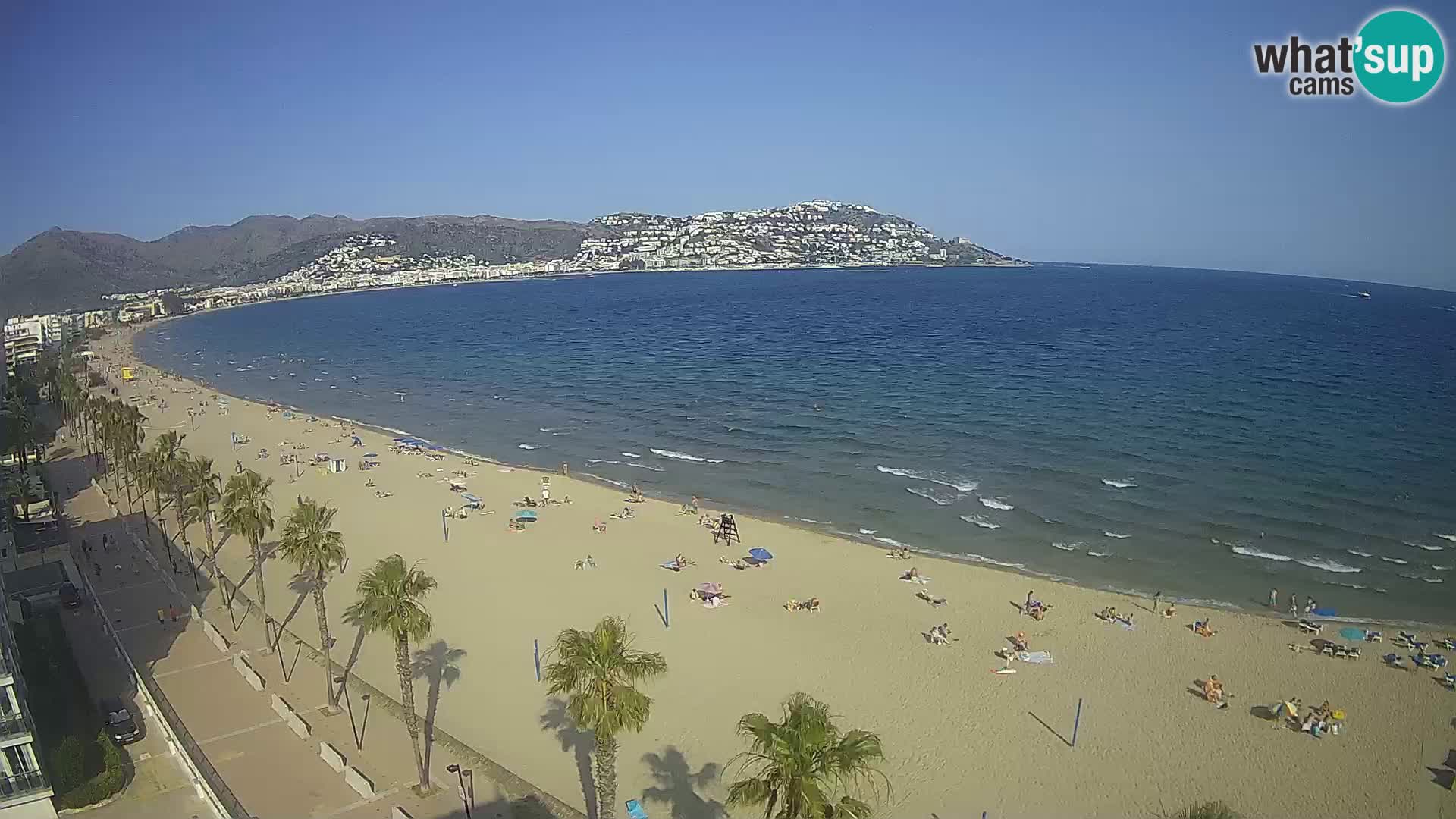 LIVEcam Roses plage Costa Brava – Hotel Montecarlo webcam Espagne