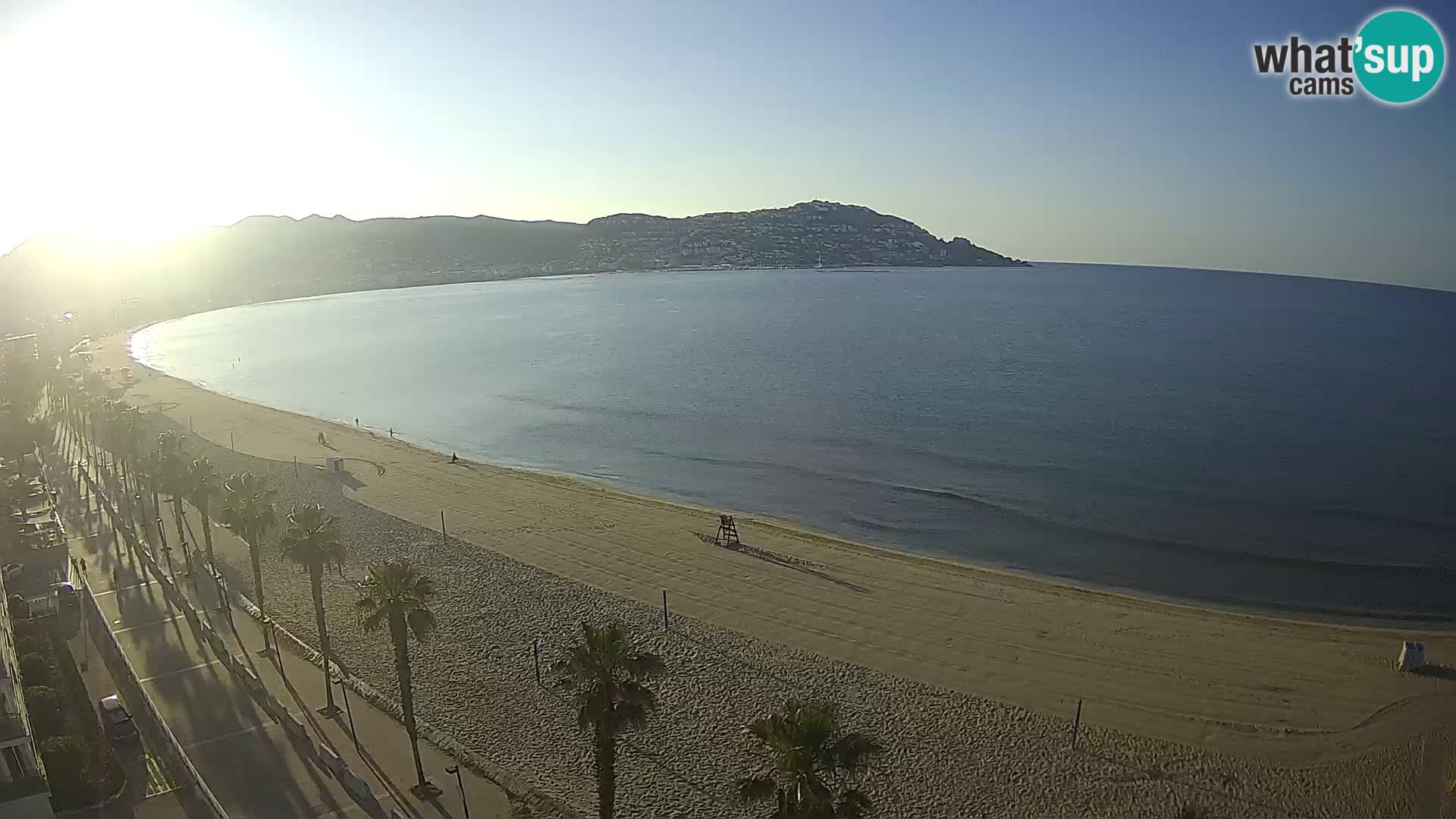 LIVEcam Roses plage Costa Brava – Hotel Montecarlo webcam Espagne