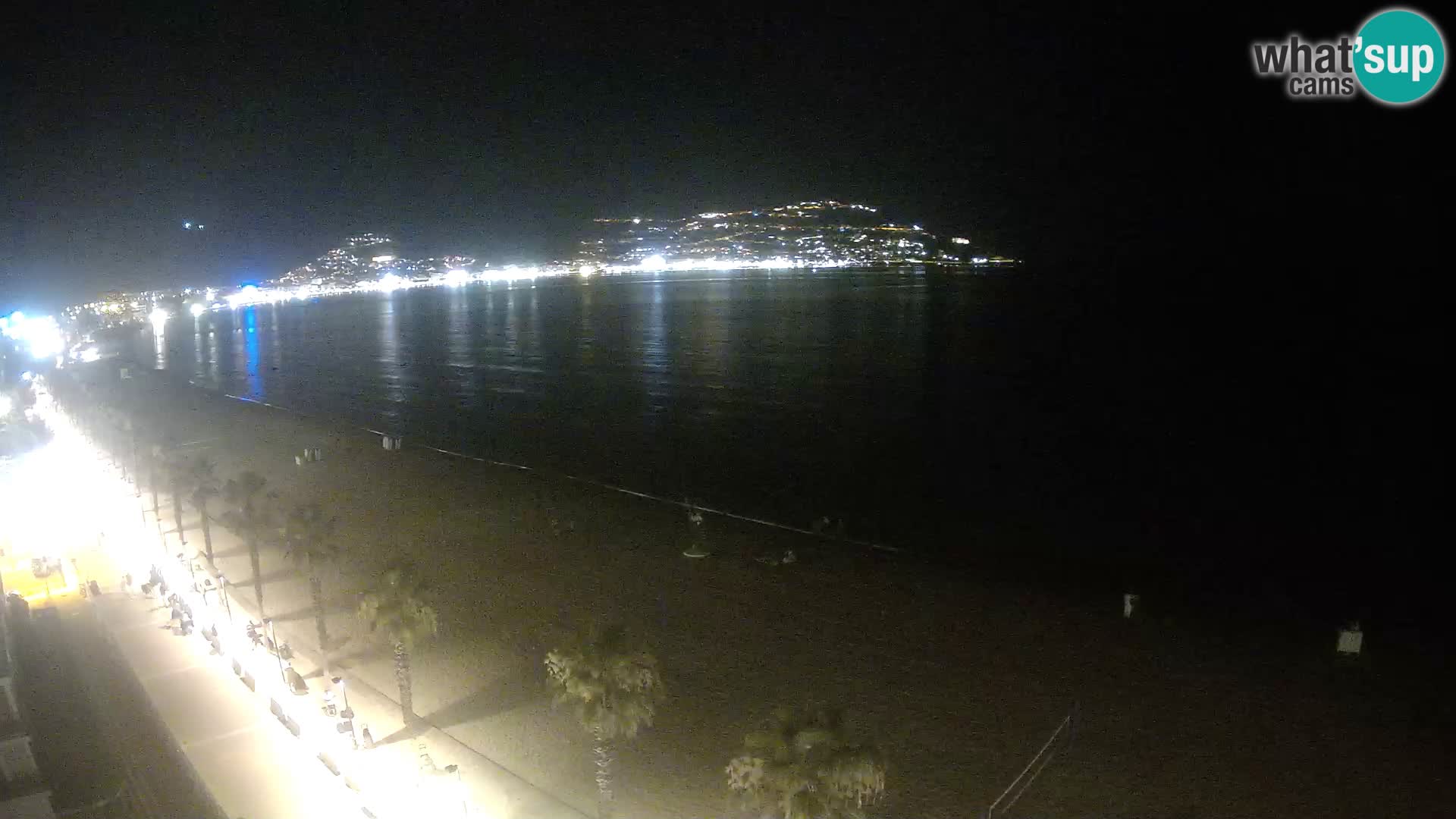 Live Roses Webcam Costa Brava beach view from MonteCarlo Hotel