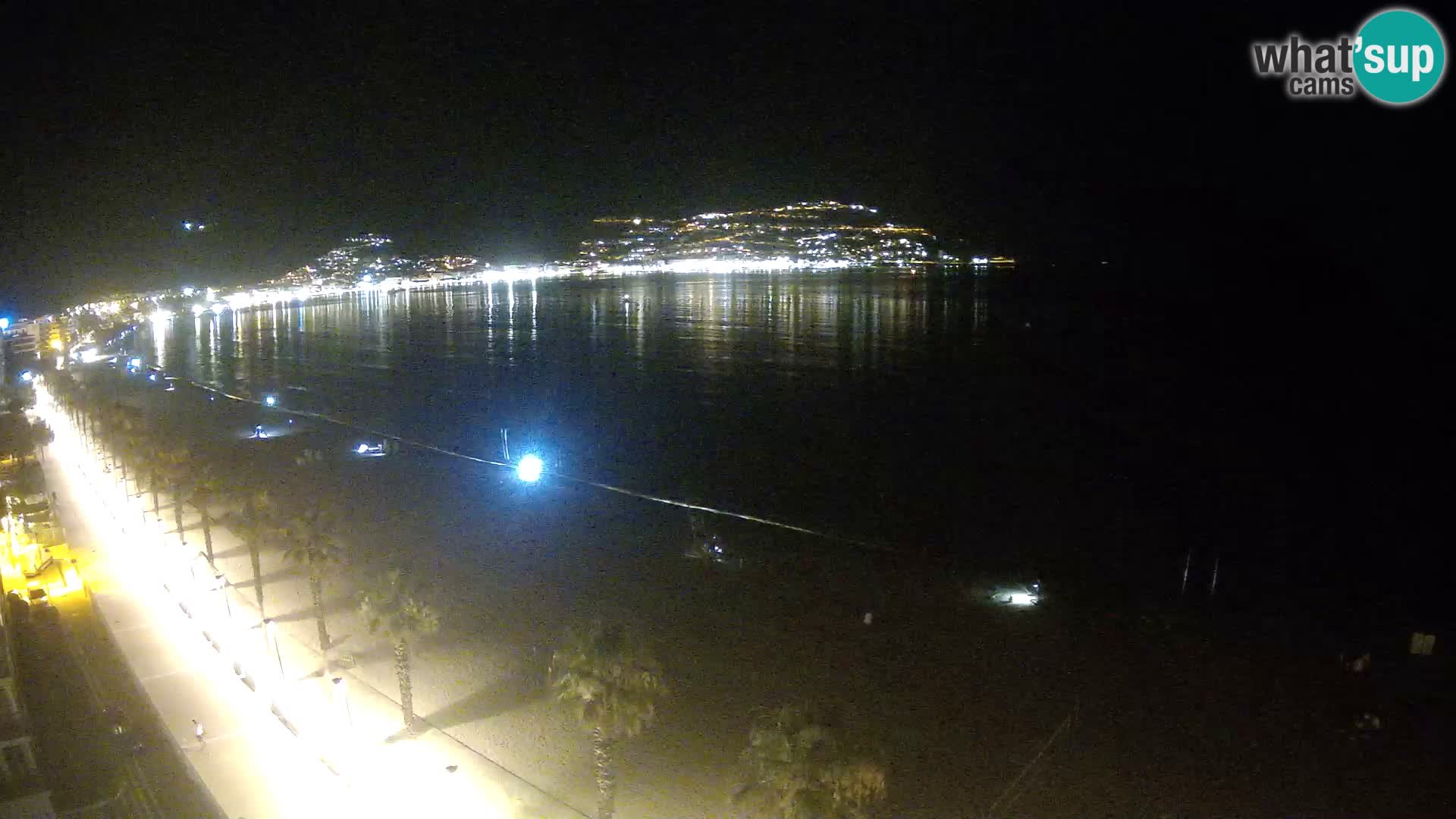 Live Roses Webcam Costa Brava beach view from MonteCarlo Hotel