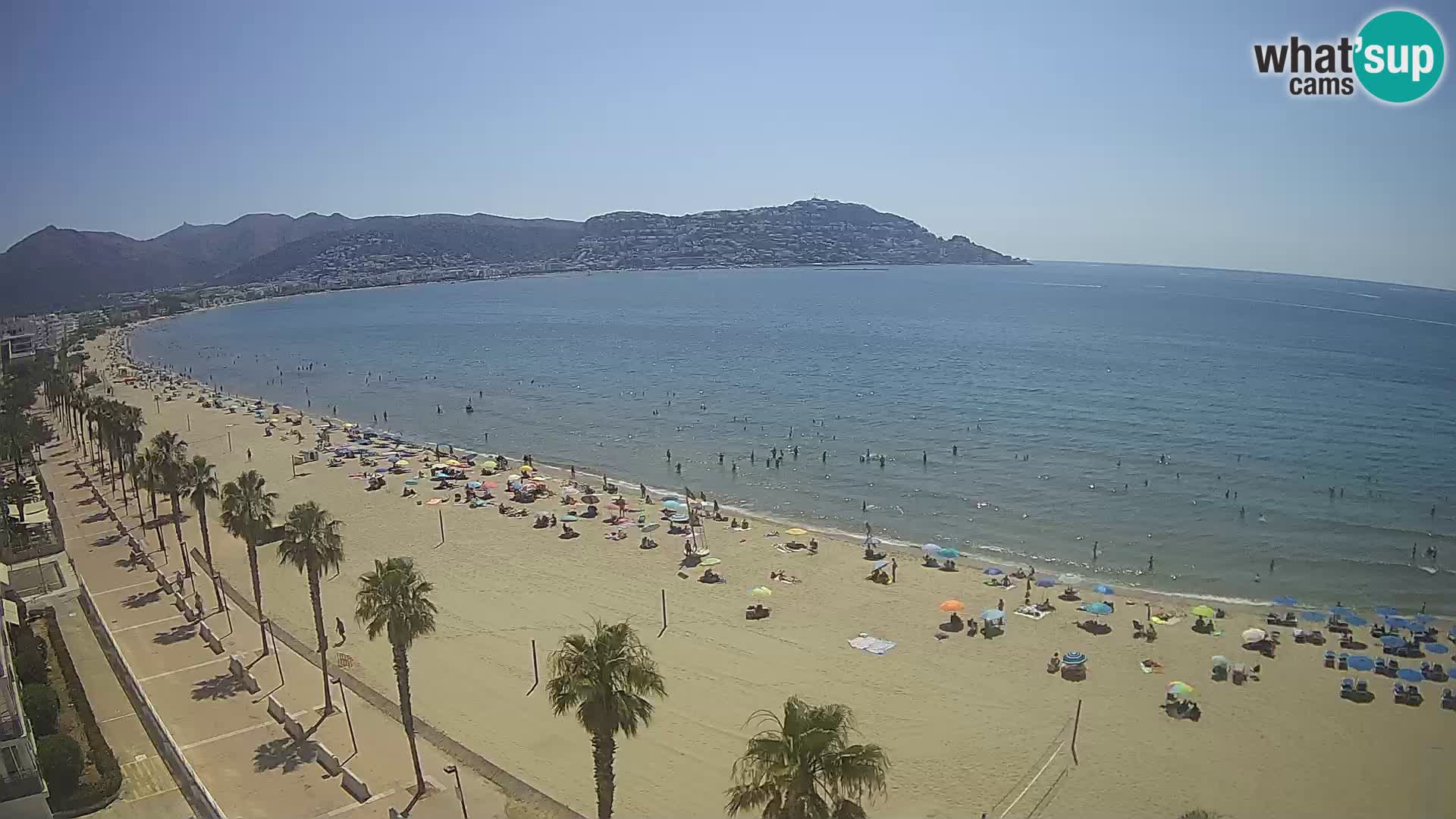 LIVEcam Roses plage Costa Brava – Hotel Montecarlo webcam Espagne