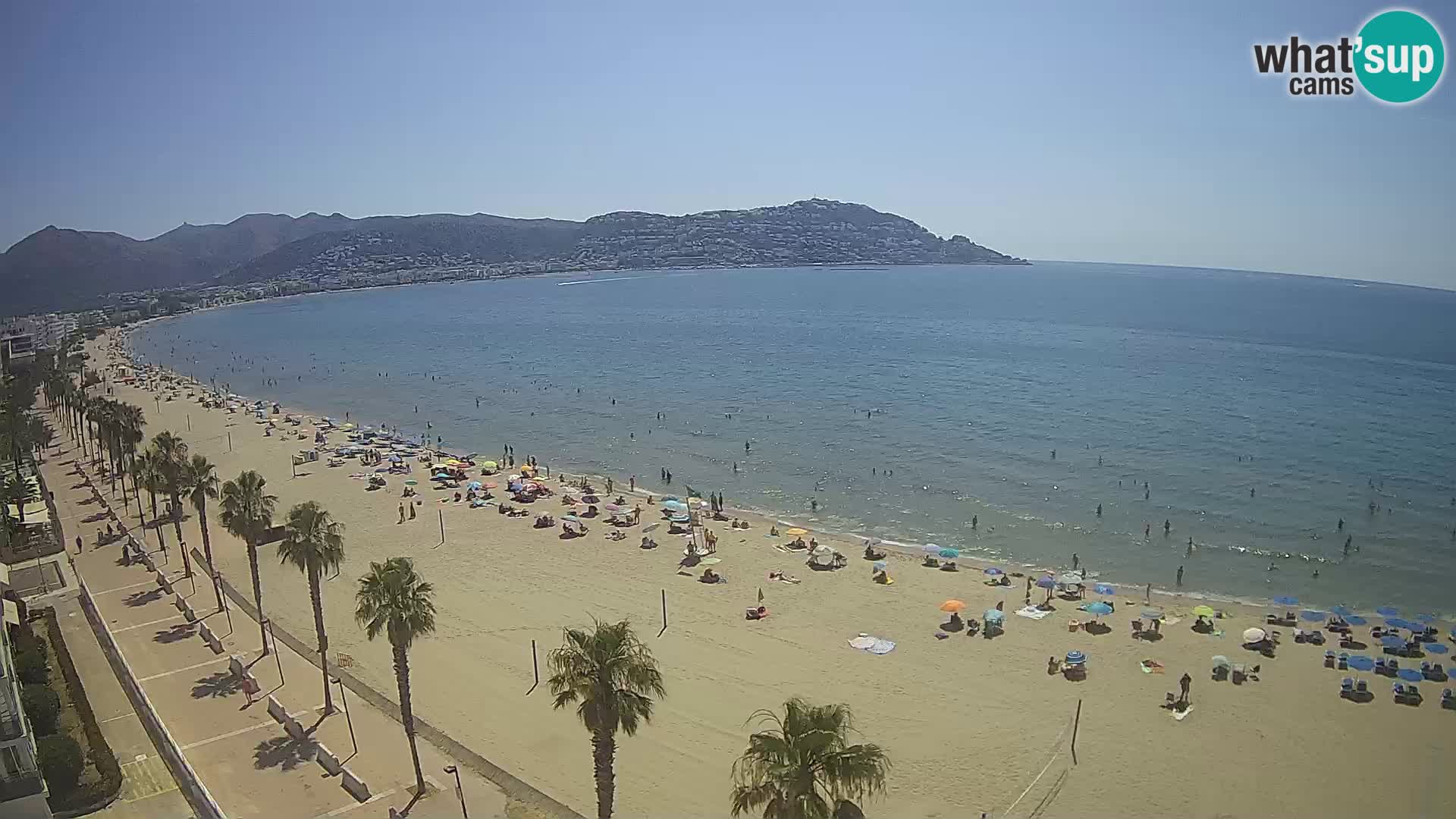 LIVEcam Roses plage Costa Brava – Hotel Montecarlo webcam Espagne