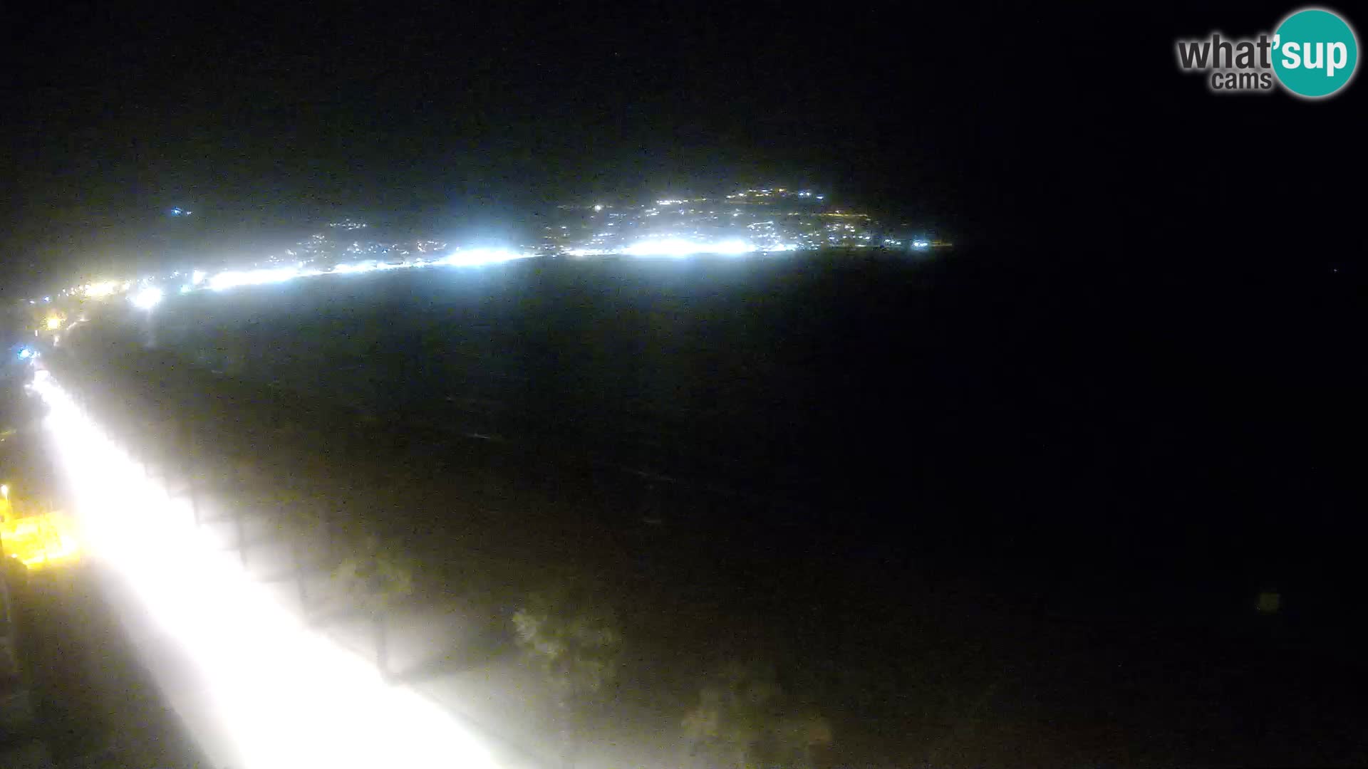 Live Roses Webcam Costa Brava beach view from MonteCarlo Hotel